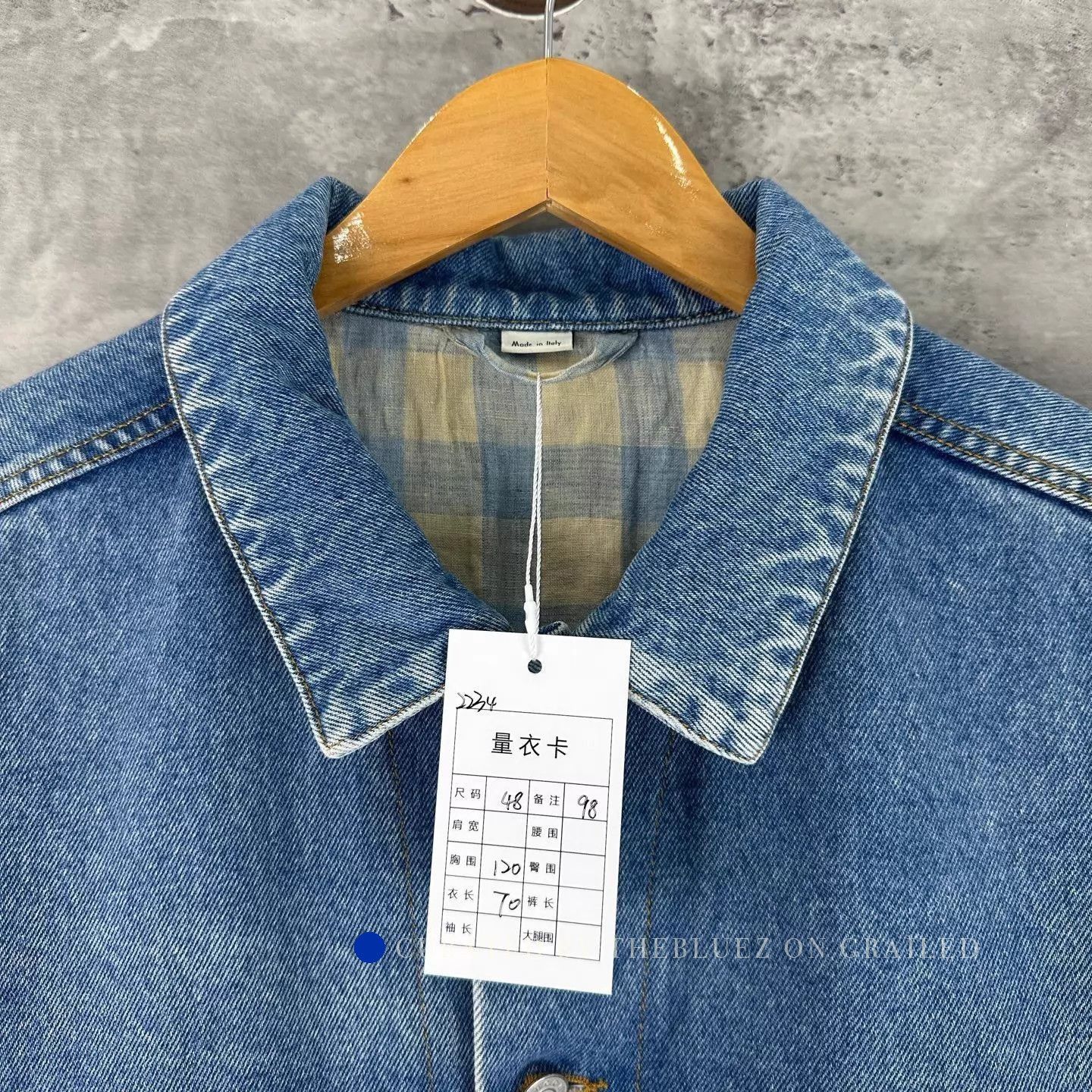 Gucci Logo Embroidered Denim Jacket in Blue Size US M / EU 48-50 / 2 - 3 Thumbnail