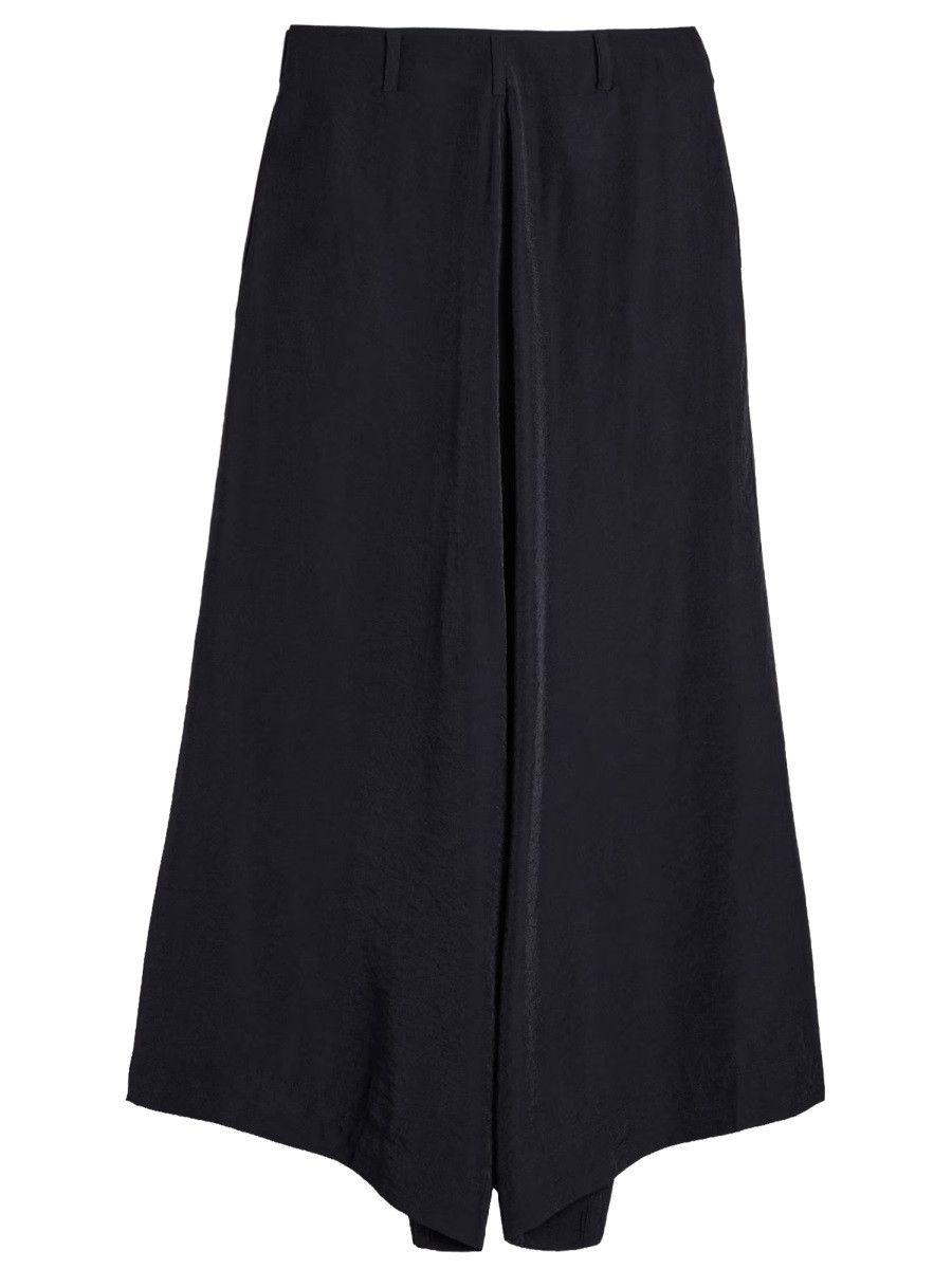 Y-3 Y-3 WIDE PANTS WITH ZIPPER - BLACK Size 30" / US 8 / IT 44 - 2 Thumbnail