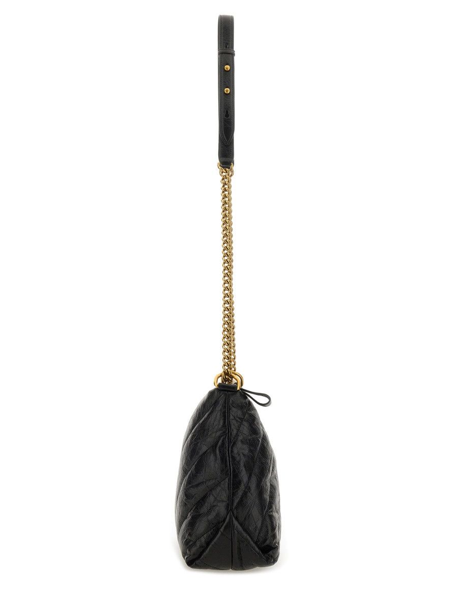 Balenciaga BALENCIAGA CRUSH ZIPPED HOBO BAG - BLACK Size ONE SIZE - 4 Thumbnail