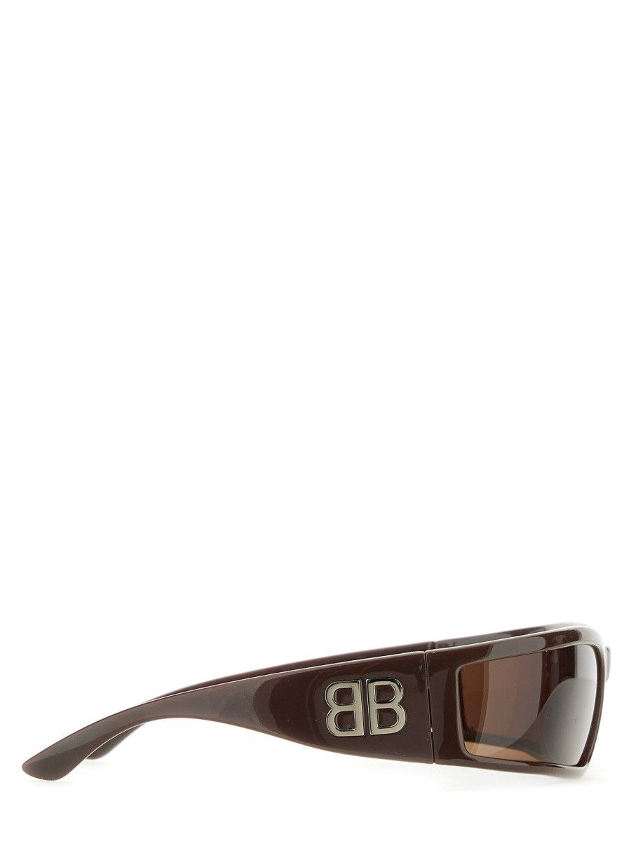 Balenciaga BALENCIAGA "SUNSET RECTANGLE" SUNGLASSES - BROWN Size ONE SIZE - 3 Thumbnail