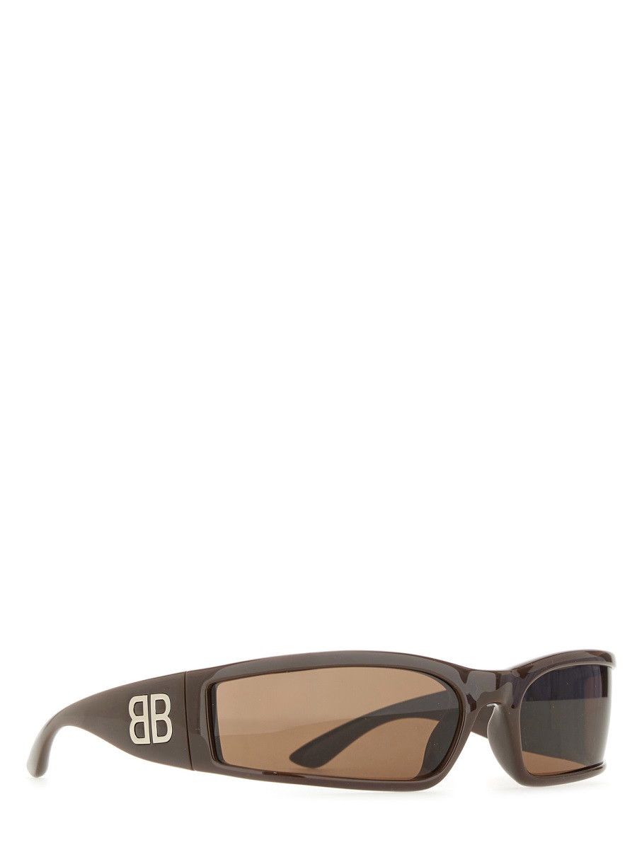 Balenciaga BALENCIAGA "SUNSET RECTANGLE" SUNGLASSES - BROWN Size ONE SIZE - 2 Thumbnail