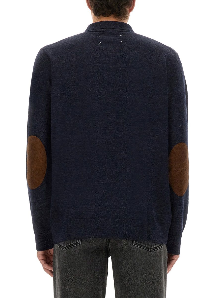 Maison Margiela MAISON MARGIELA WOOL POLO. - BLUE Size US L / EU 52-54 / 3 - 3 Thumbnail