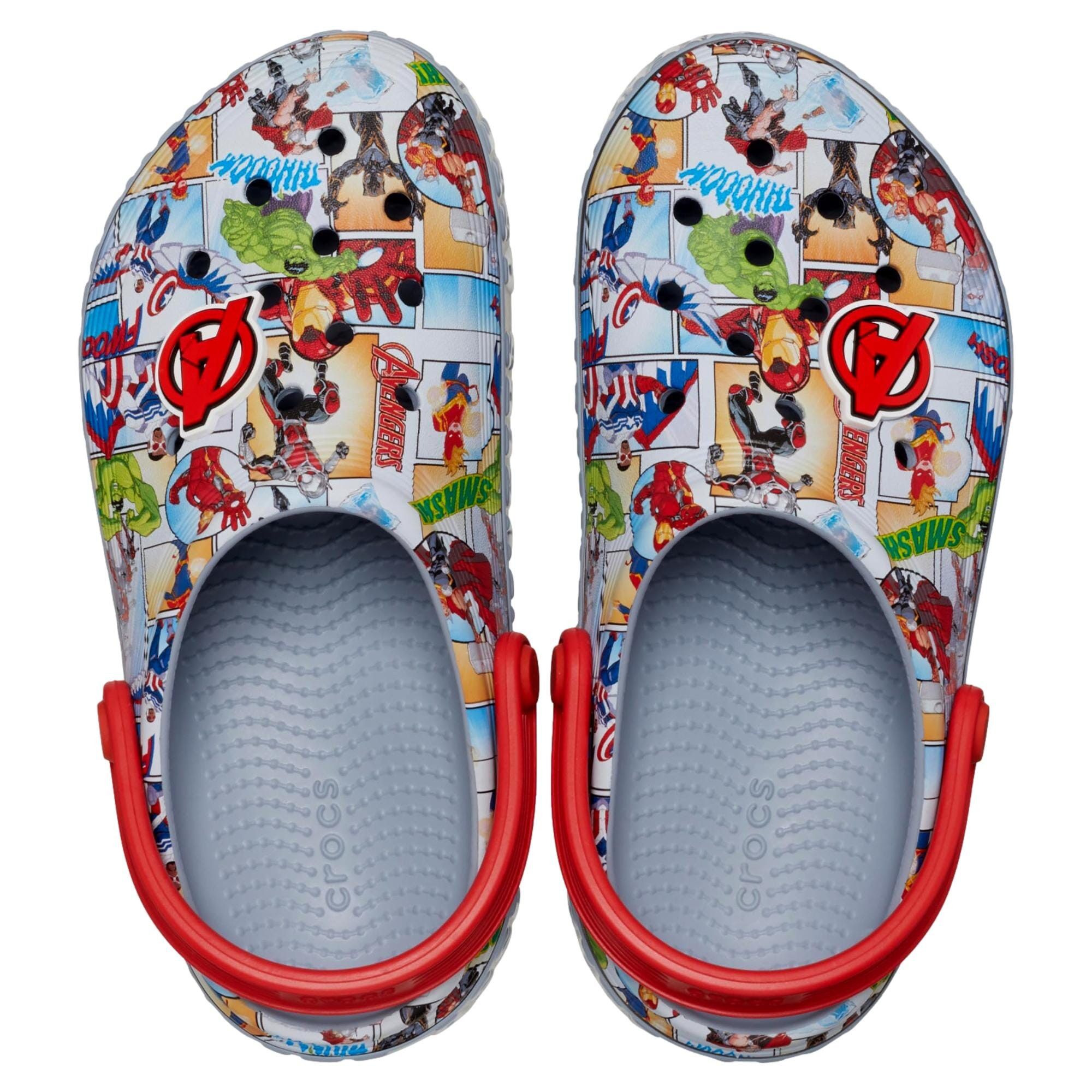 Crocs Avengers Off Court Clogs Blue Grey 209943-0ID Size US 5 / EU 37 - 2 Thumbnail