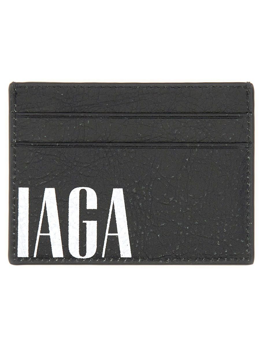 Balenciaga BALENCIAGA LEATHER CARD HOLDER - BLACK Size ONE SIZE - 2 Thumbnail