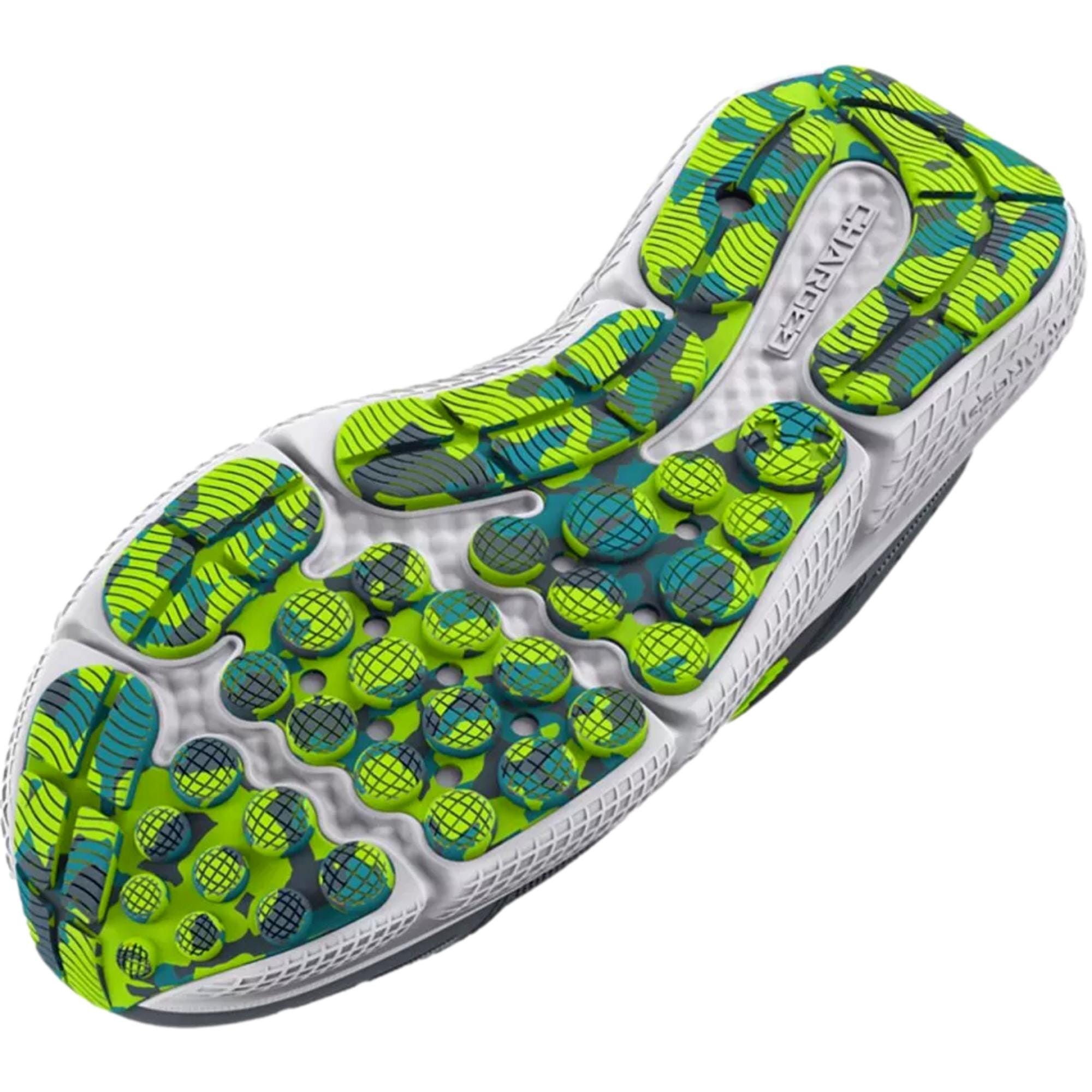 Under Armour BGS Assert 10 Gravel / Glacier Blue / Lime Surge 3026182-102 Size US 5.5 / EU 38 - 4 Thumbnail