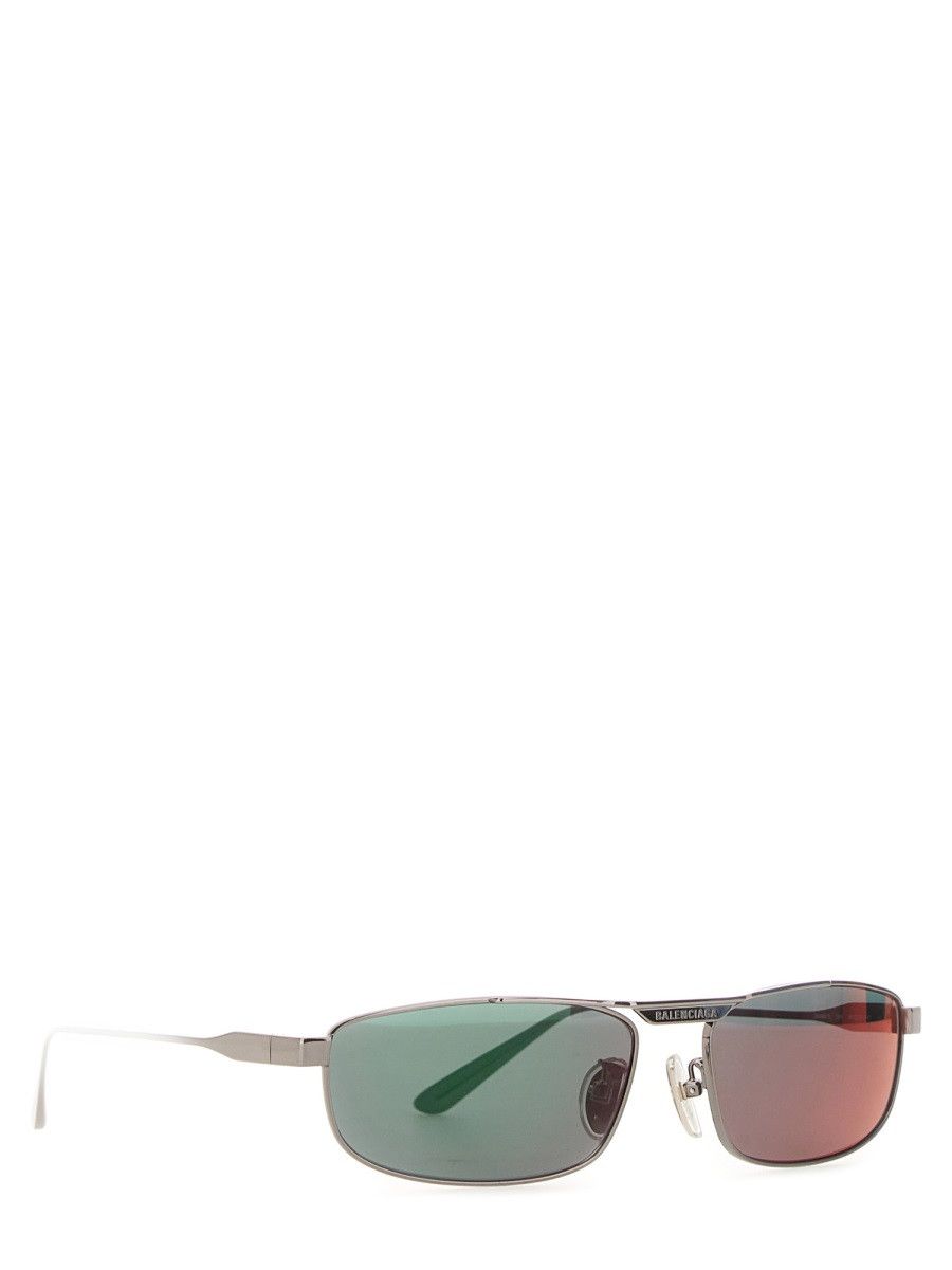 Balenciaga BALENCIAGA "TAG 3.0 RECTANGLE" SUNGLASSES - GREY Size ONE SIZE - 2 Thumbnail