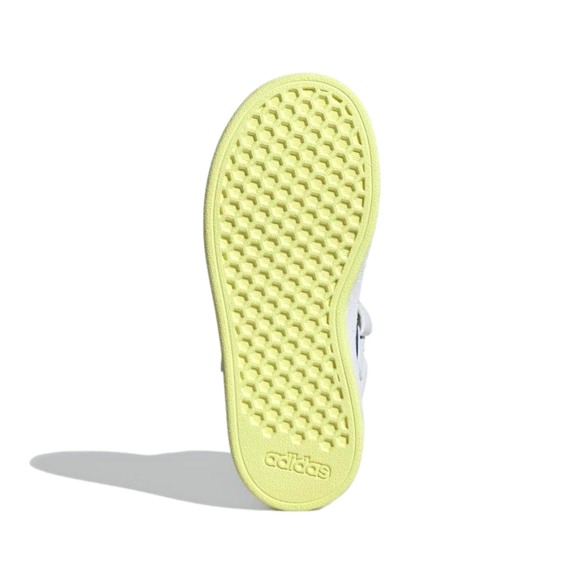 Adidas Grand Court Mid White / Team Royal Blue / Ice Yellow IE3861 Size US 5.5 / EU 38 - 3 Thumbnail