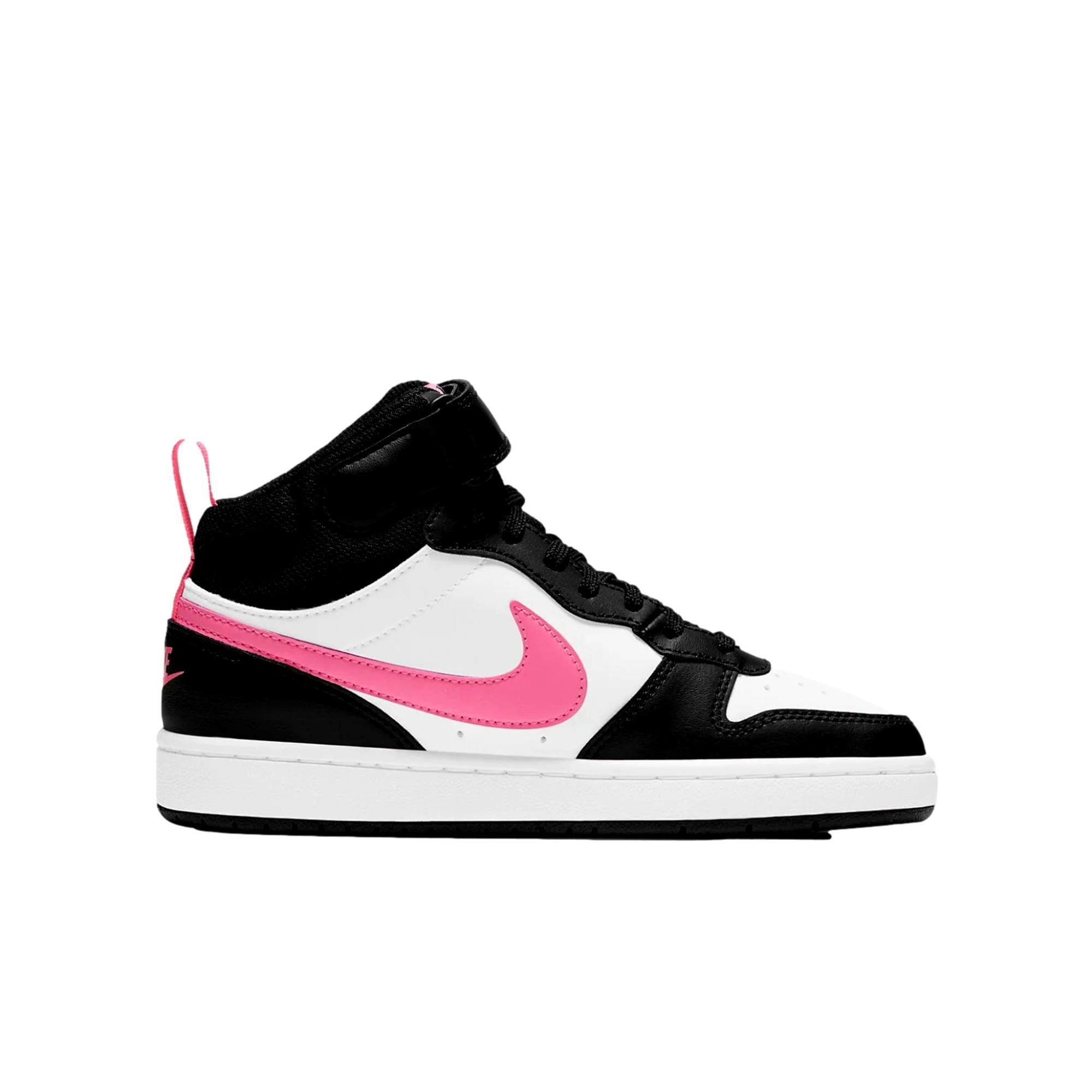 Nike Court Borough Mid 2 Black / Sunset Pulse / White CD7782-005 Size US 5.5 / EU 38 - 2 Thumbnail