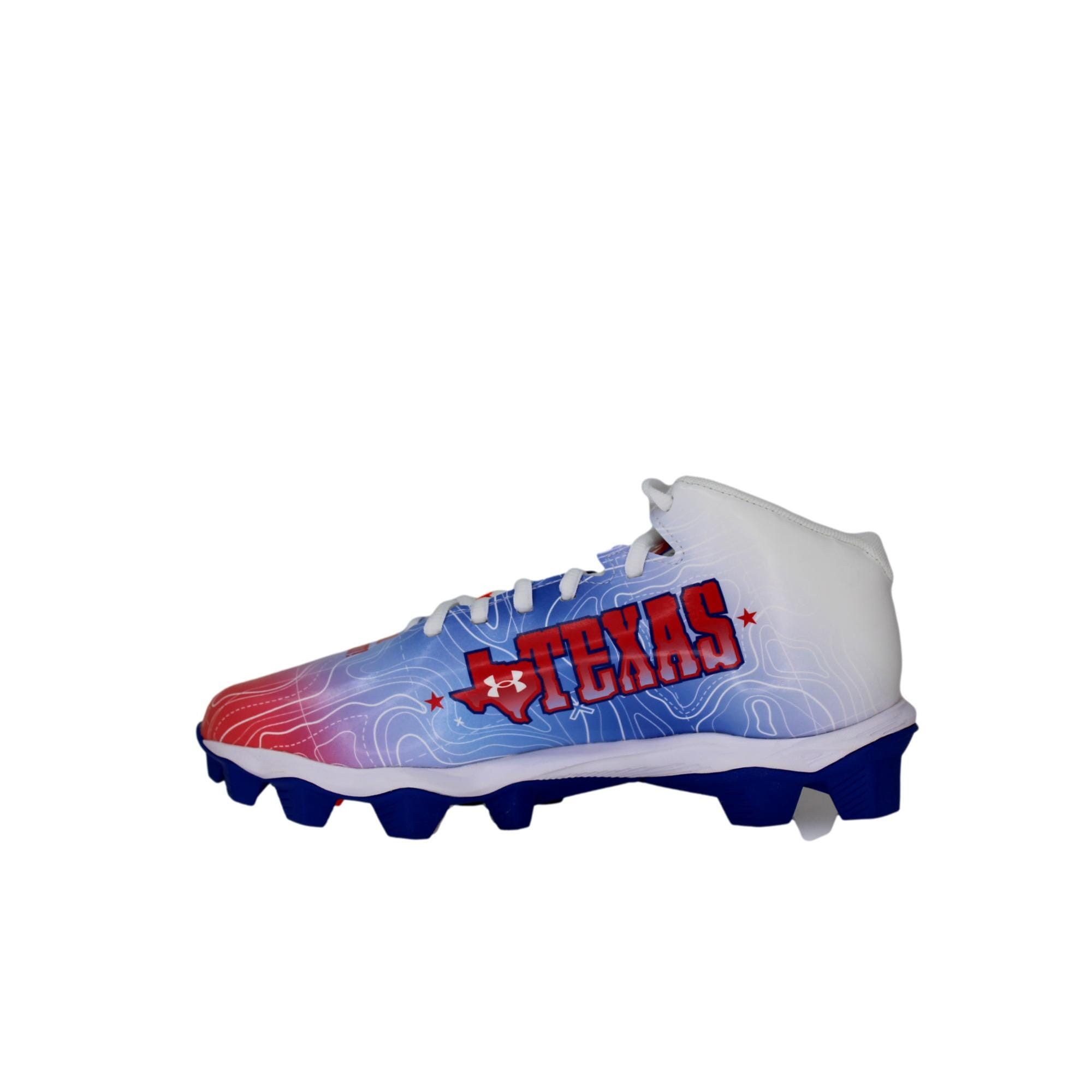 Under Armour Spotlight Franchise RM 4 TX White / Blue 3027313-100 Size US 6 / EU 39 - 2 Thumbnail