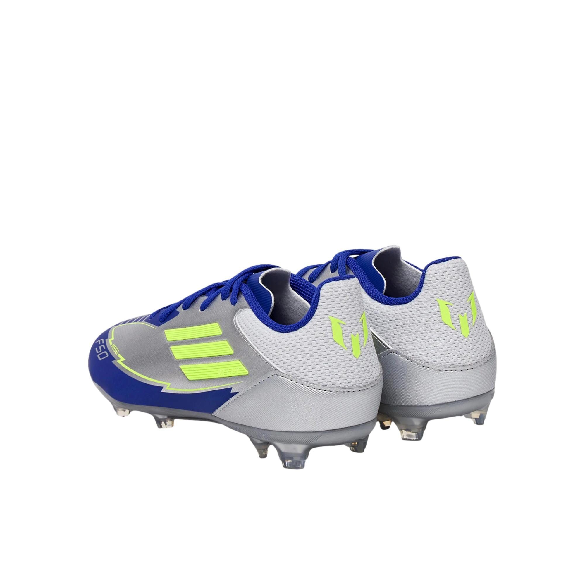 Adidas F50 League FG/MG J Messi Silver Metallic IH0924 Size US 6 / EU 39 - 4 Thumbnail