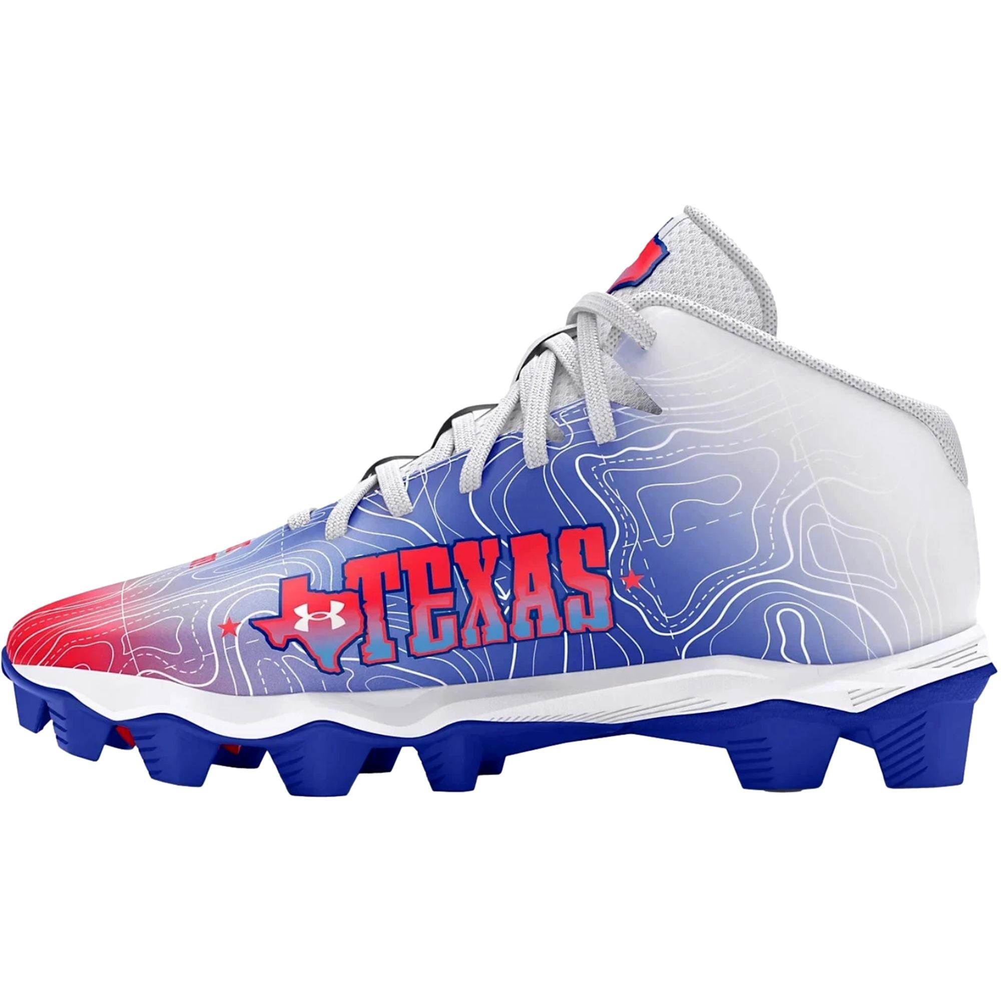 Under Armour Spotlight Franchise RM 4 TX White / Blue 3027313-100 Size US 6 / EU 39 - 2 Thumbnail