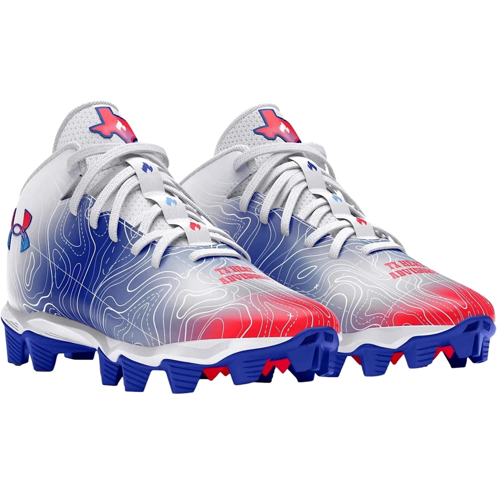 Under Armour Spotlight Franchise RM 4 TX White / Blue 3027313-100 Size US 6 / EU 39 - 4 Thumbnail