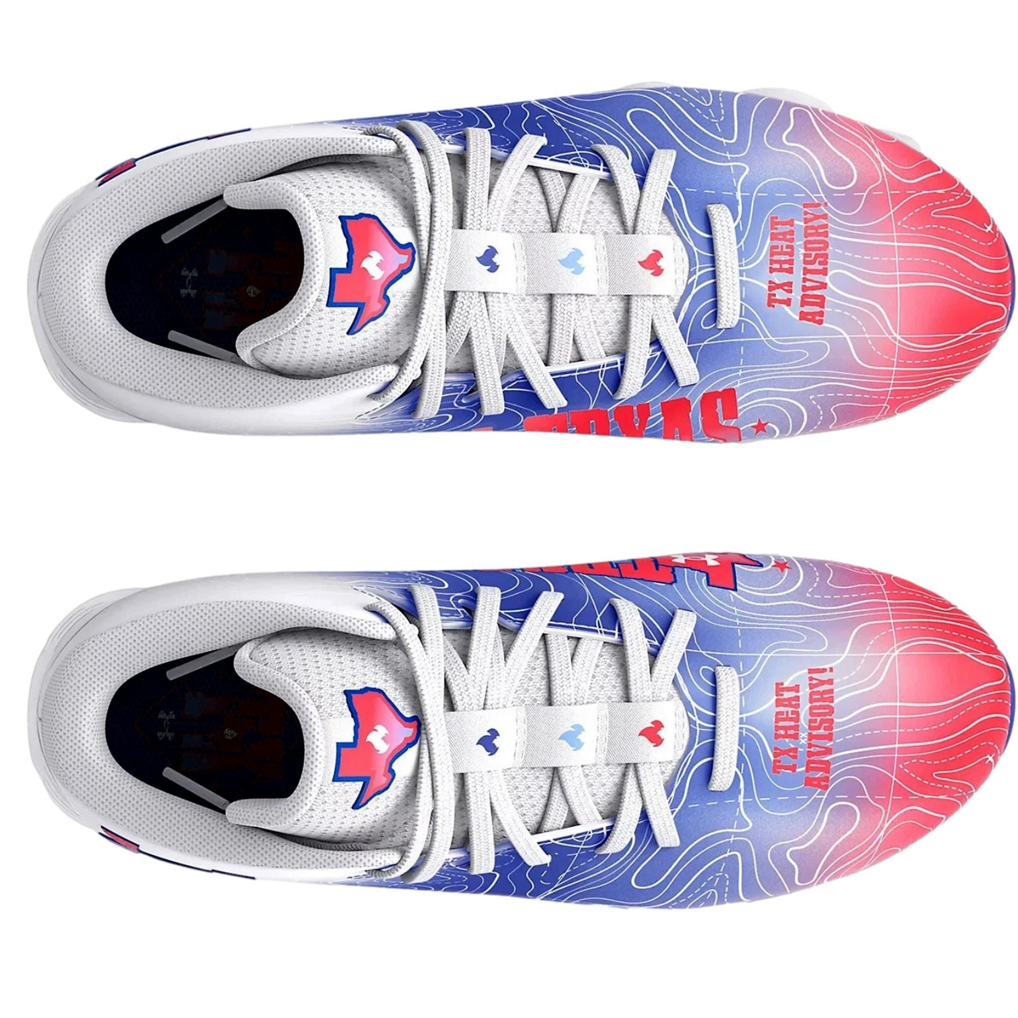 Under Armour Spotlight Franchise RM 4 TX White / Blue 3027313-100 Size US 6 / EU 39 - 3 Thumbnail