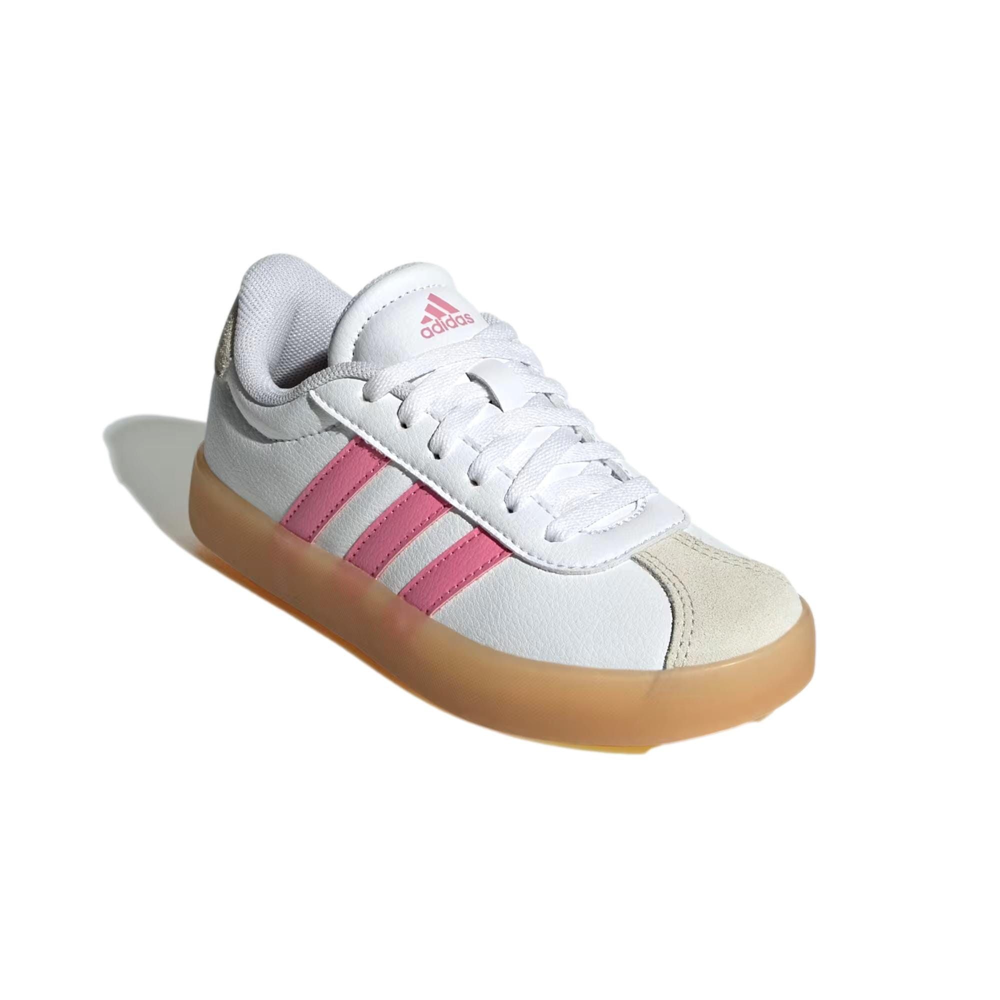 Adidas VL Court 3.0 White / Bliss Pink / Alumina IH3483 Size US 6 / EU 39 - 4 Thumbnail