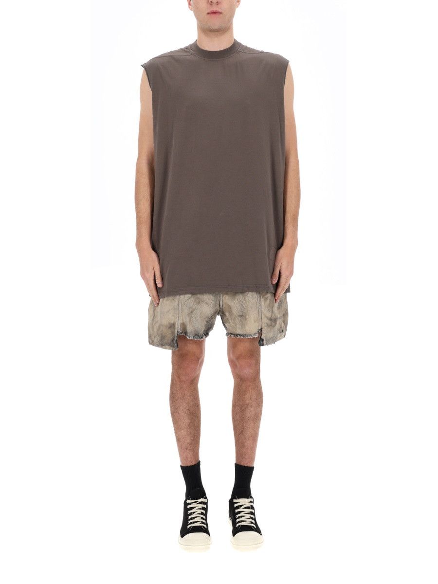 Rick Owens Drkshdw RICK OWENS DRKSHDW "TARP-T" T-SHIRT - BROWN Size US M / EU 48-50 / 2 - 4 Thumbnail