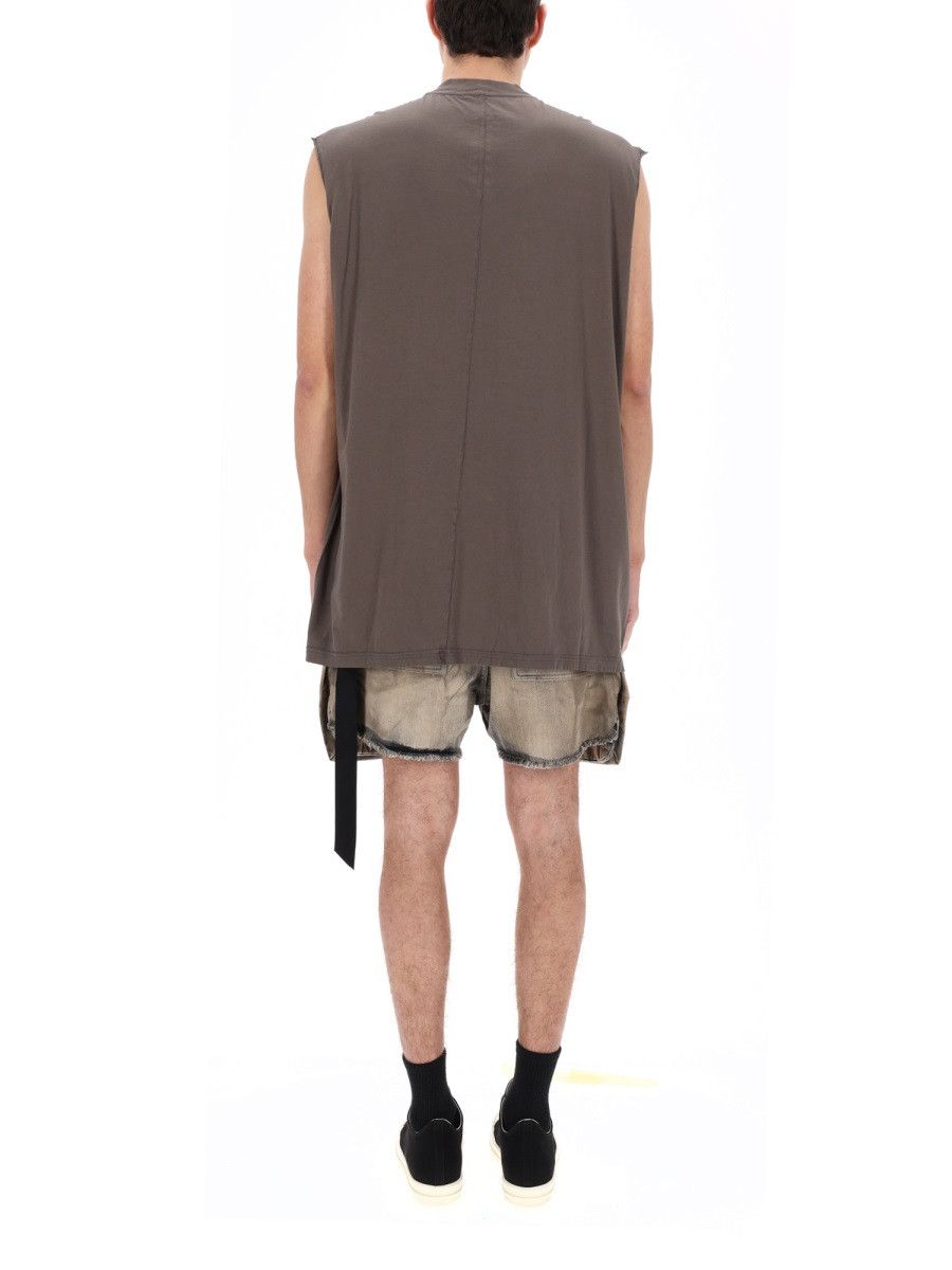 Rick Owens Drkshdw RICK OWENS DRKSHDW "TARP-T" T-SHIRT - BROWN Size US M / EU 48-50 / 2 - 5 Thumbnail
