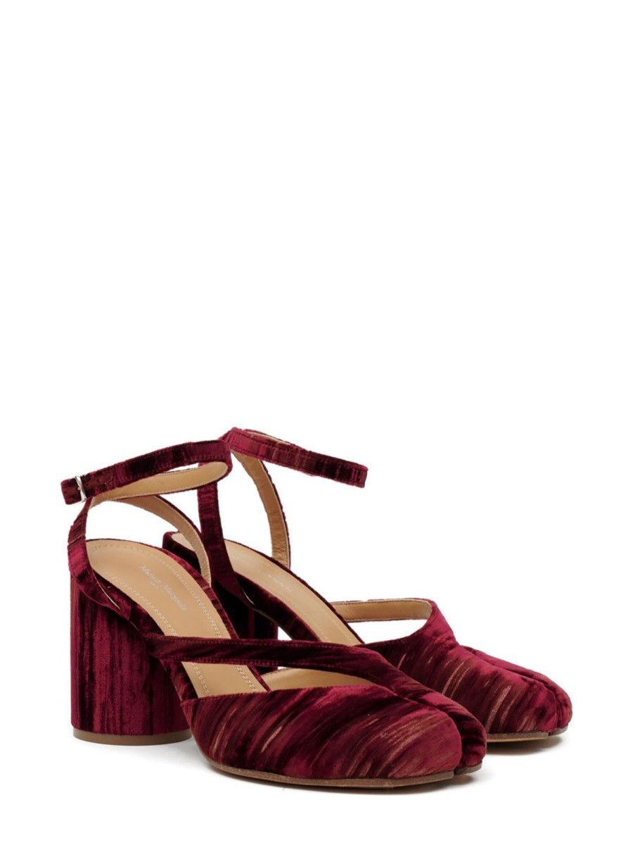 Maison Margiela MAISON MARGIELA TABI CHENILLE SANDAL - BORDEAUX (IT 36) Size US 6 / IT 36 - 2 Thumbnail