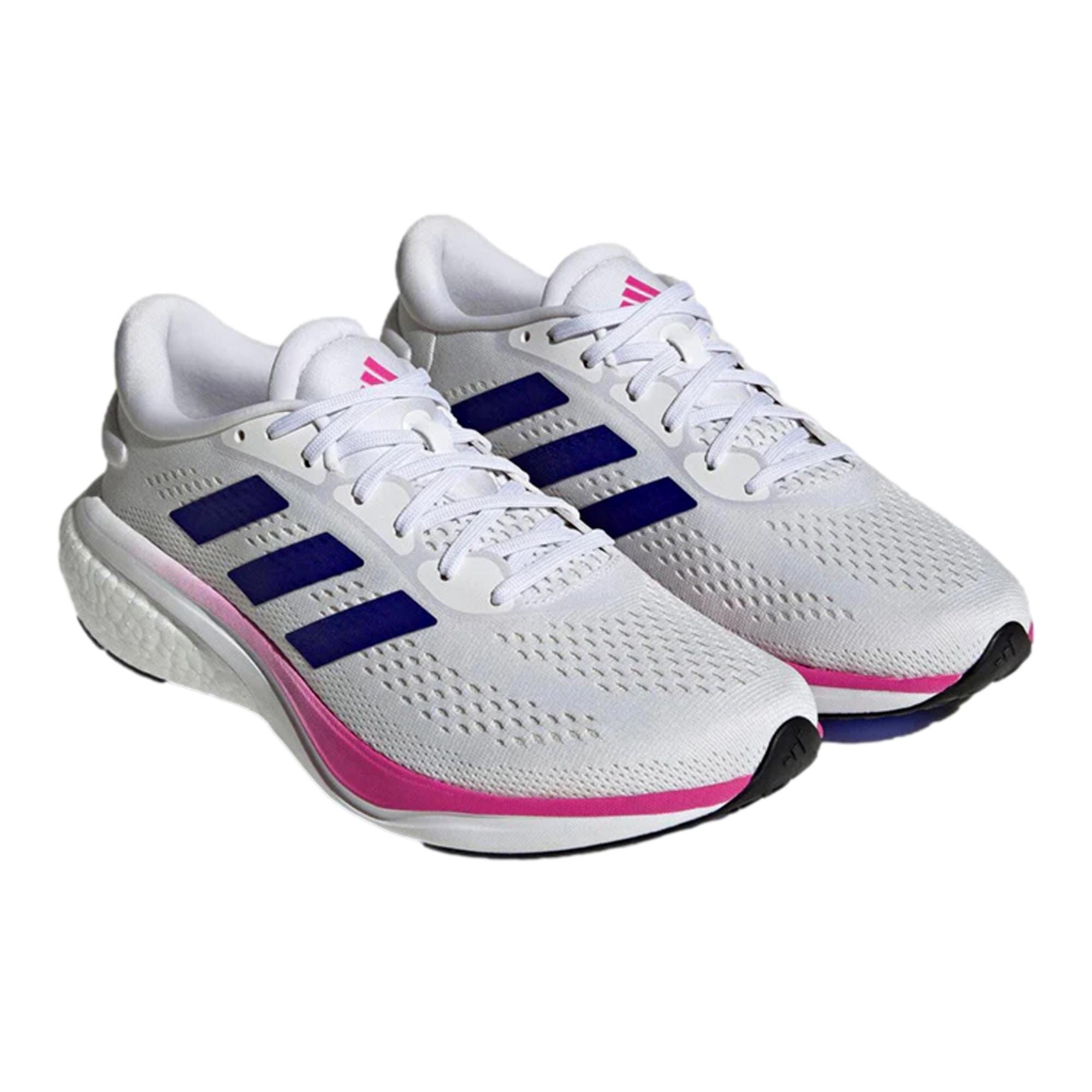 Adidas Supernova 2 White / Lucid Blue / Lucid Fuchsia HQ9939 Size US 7 / EU 40 - 3 Thumbnail