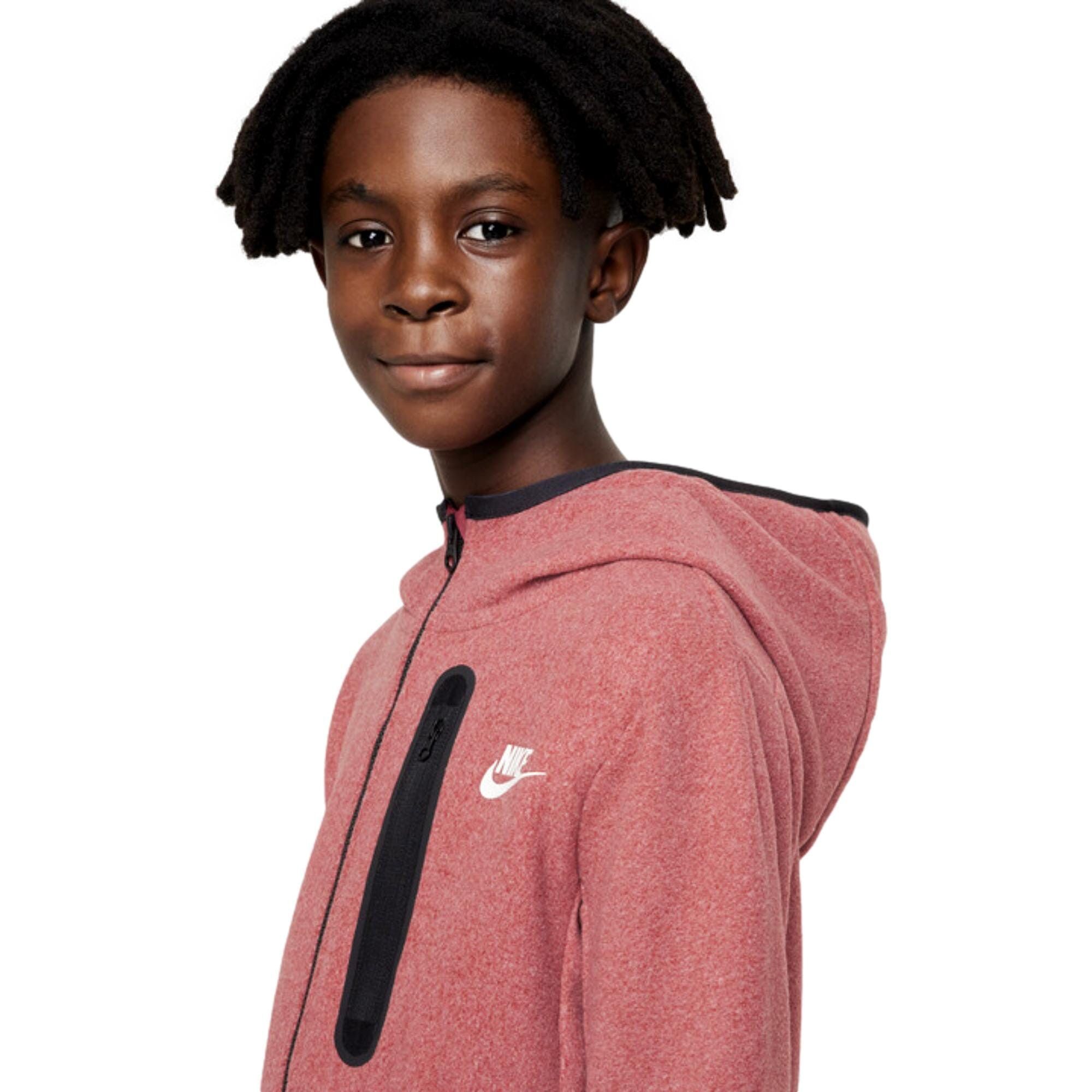 Nike Sportswear Tech Fleece Full Zip Hoodie Red DV3064-691 Size US L / EU 52-54 / 3 - 3 Thumbnail