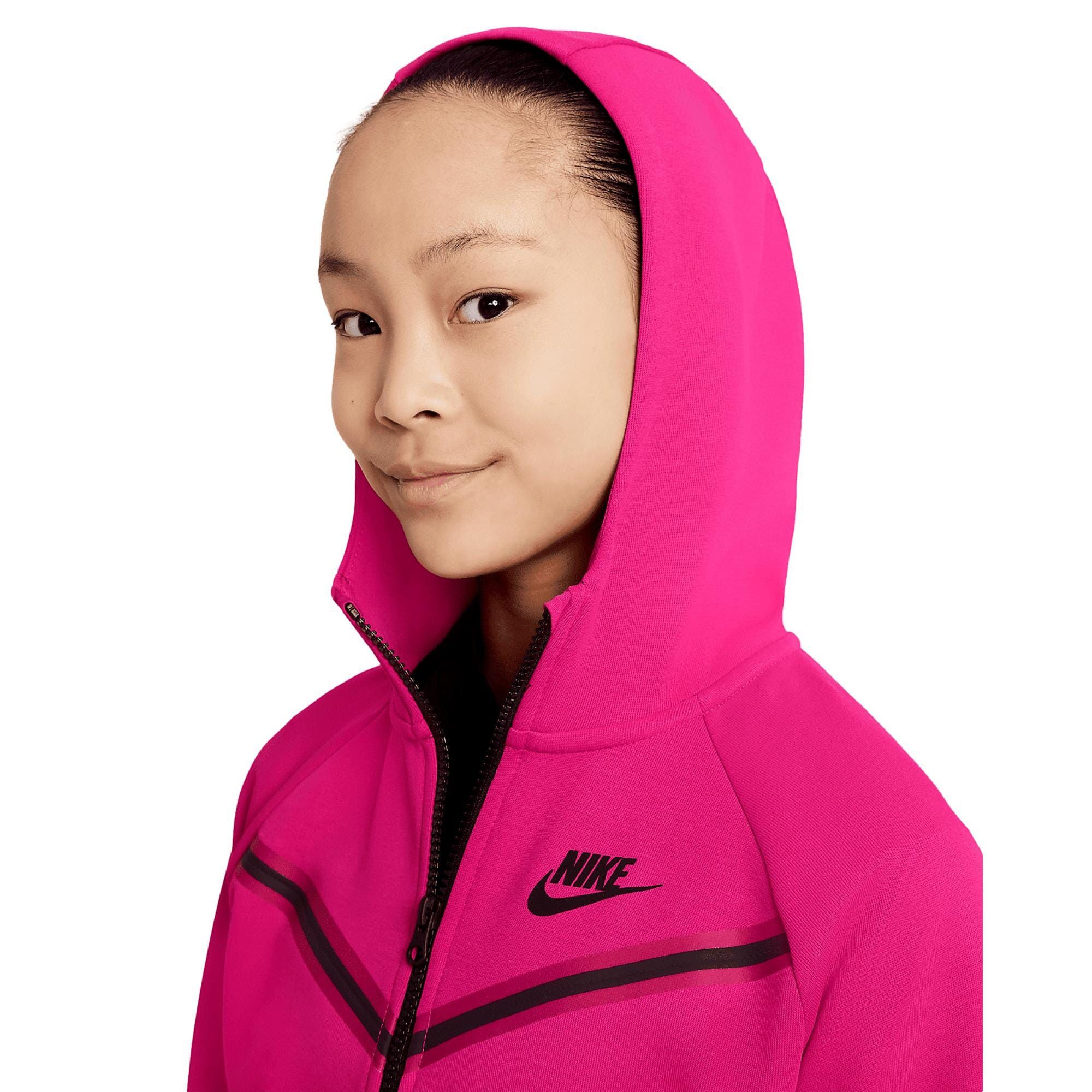 Nike Sportswear Tech Fleece Full Zip Hoodie Fireberry CZ2570-615 Size US S / EU 44-46 / 1 - 3 Thumbnail