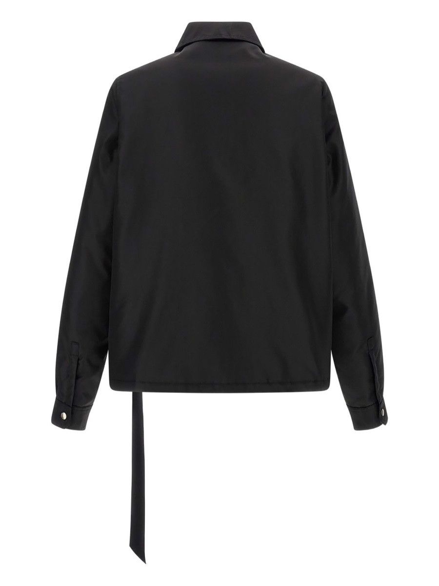 Rick Owens Drkshdw RICK OWENS DRKSHDW JACKET WITH CONCEALED ZIPPER - BLACK Size US XL / EU 56 / 4 - 2 Thumbnail