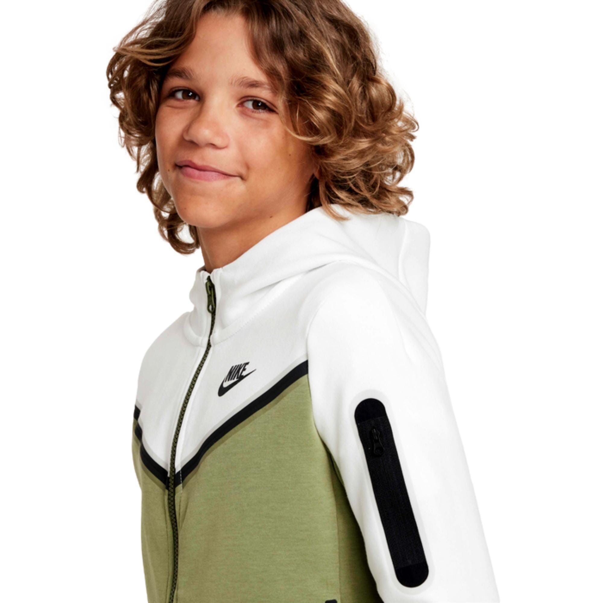 Nike Sportswear Tech Fleece Full Zip Hoodie White CU9223-121 Size US XS / EU 42 / 0 - 3 Thumbnail