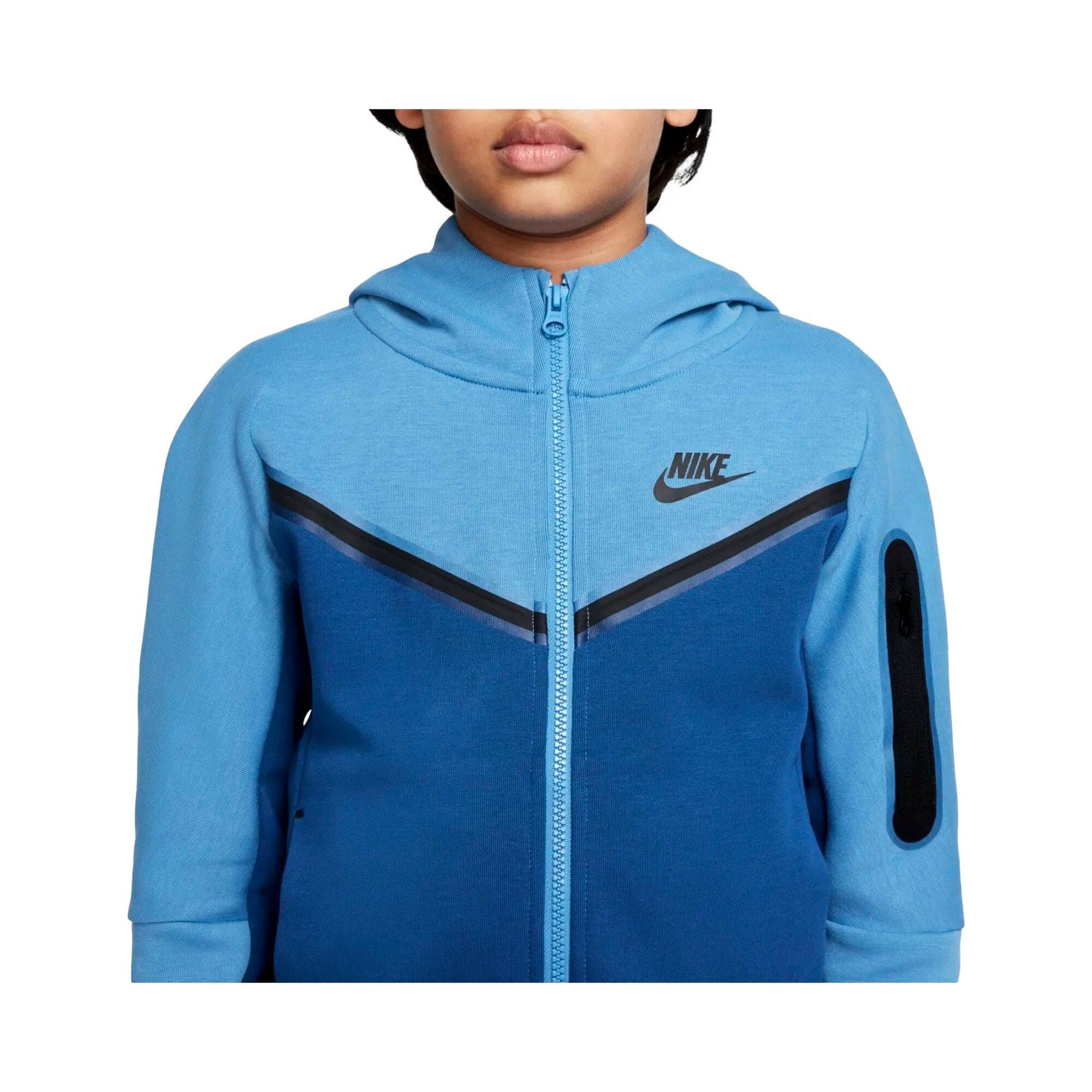 Nike Sportswear Tech Fleece Full Zip Hoodie Dutch Blue CU9223-469 Size US XS / EU 42 / 0 - 4 Thumbnail