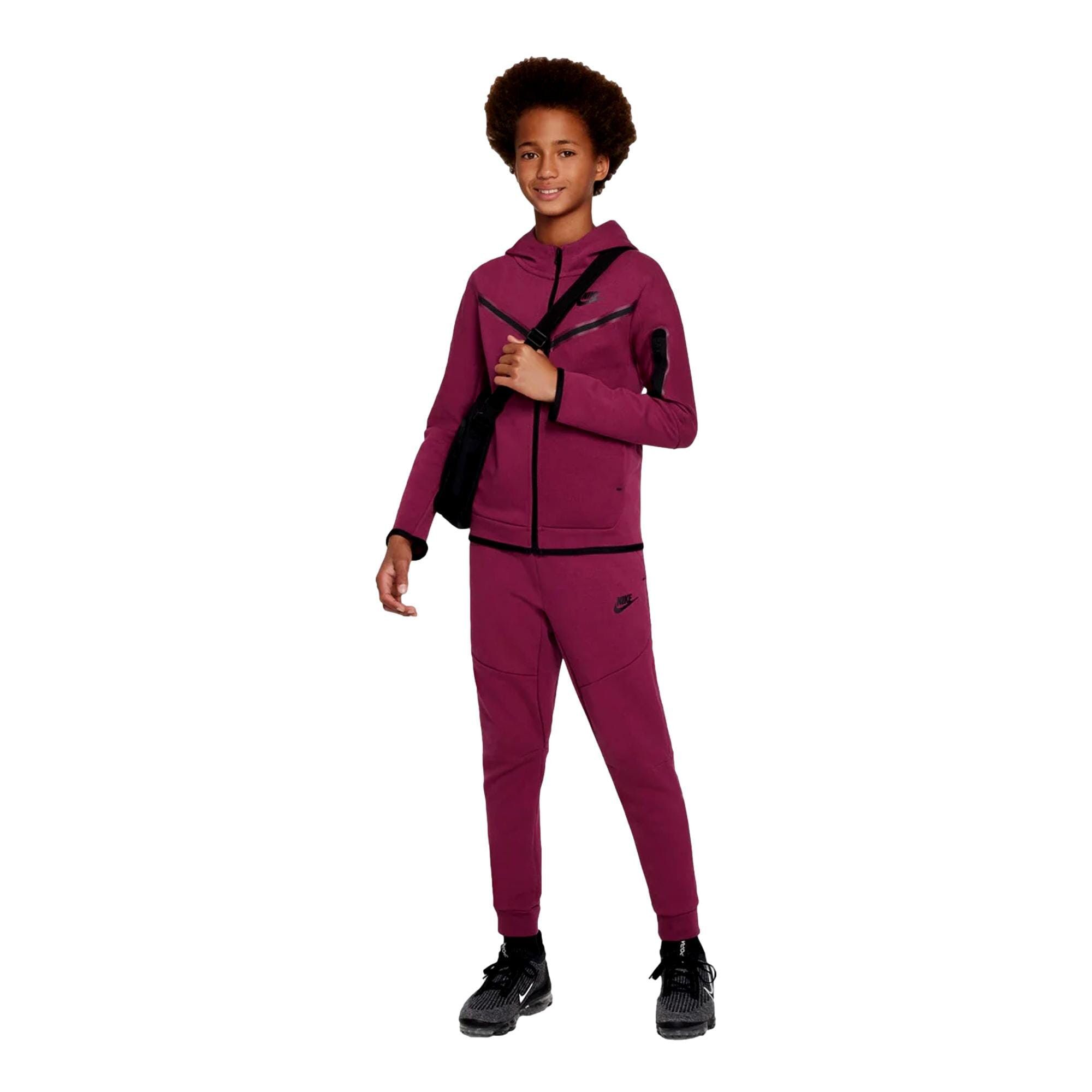 Nike Sportswear Tech Fleece Full Zip Hoodie Rosewood CU9223-653 Size US XS / EU 42 / 0 - 4 Thumbnail