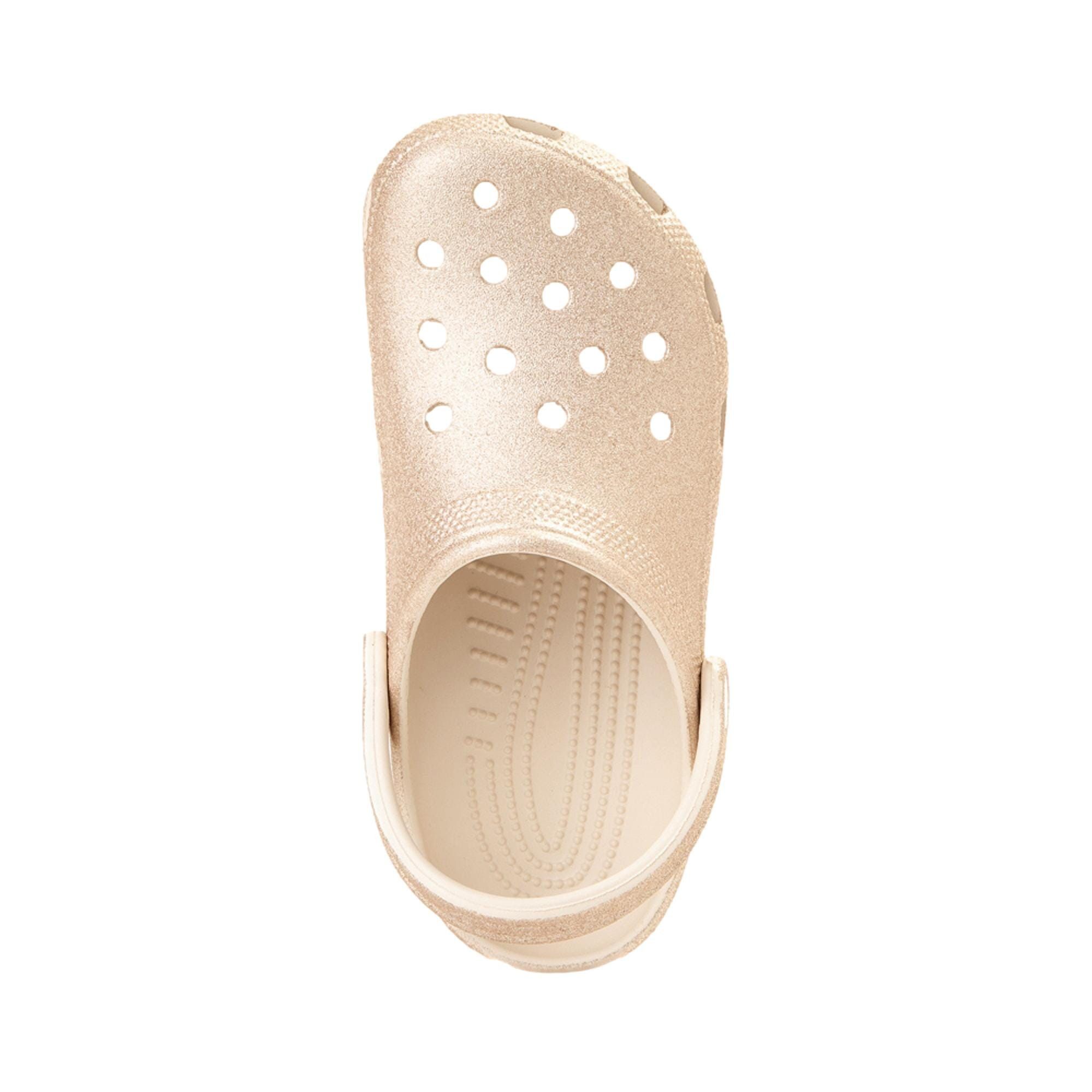Crocs Classic Clog-Glitter Champagne Glitter CLOG-GLI-CHM Size US 6 / EU 39 - 3 Thumbnail