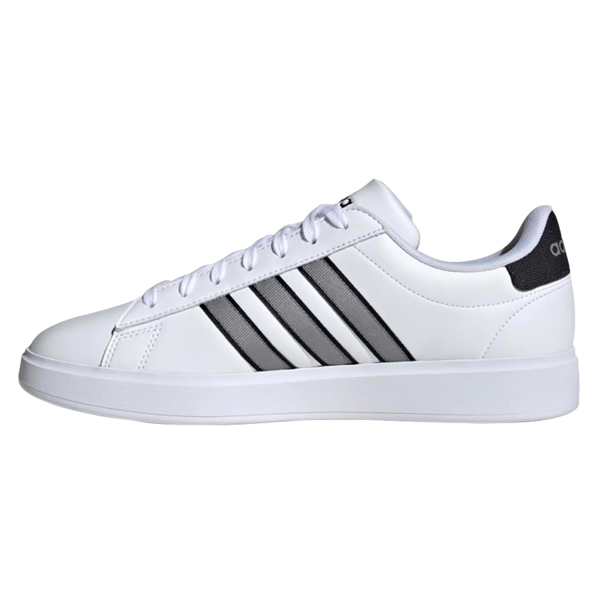Adidas Grand Court 2.0 White/Grey/Carbon IH4808 Size US 6.5 / EU 39-40 - 2 Thumbnail