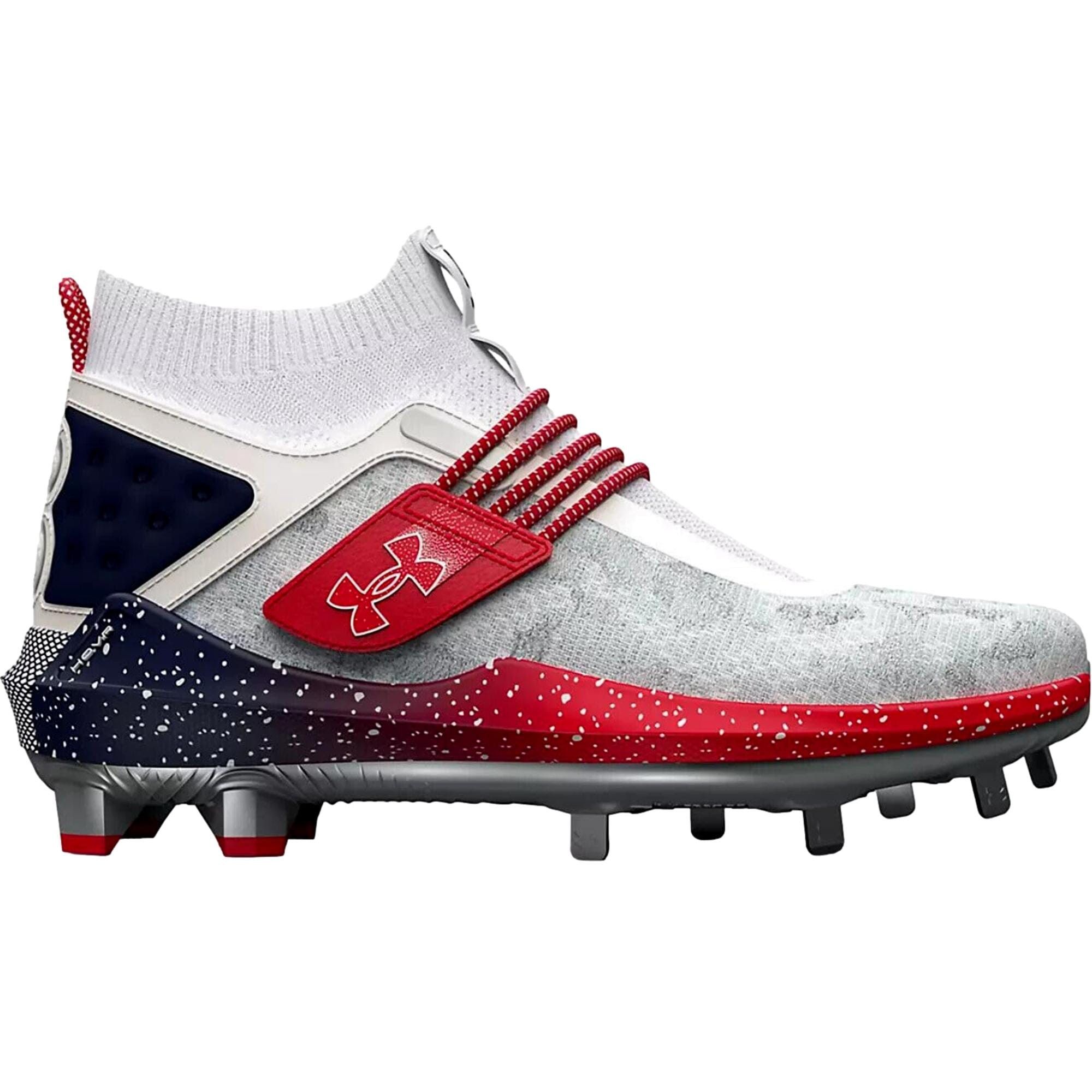 Under Armour Harper 8 Low USA ST White / Navy 3026590-100 Size US 6.5 / EU 39-40 - 2 Thumbnail