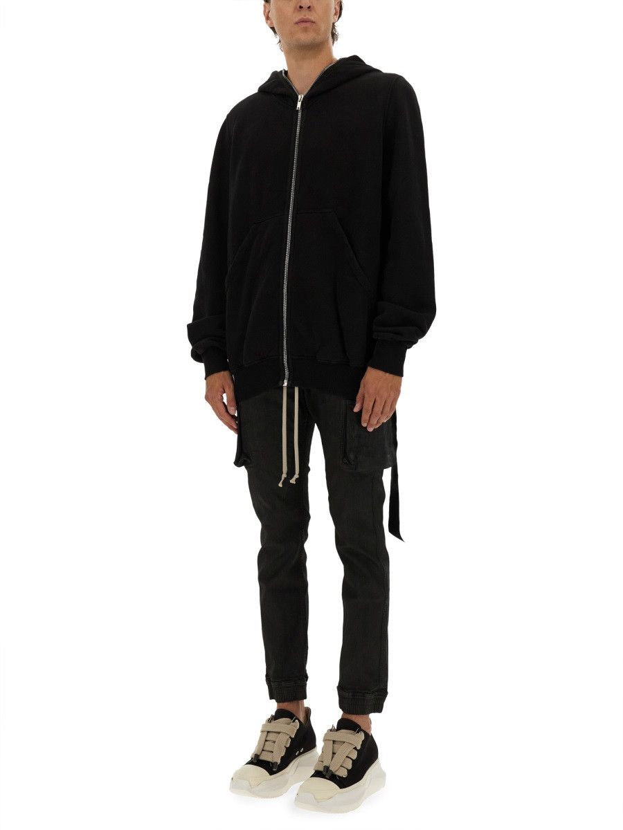 Rick Owens Drkshdw RICK OWENS DRKSHDW "JUMBO GIMP" HOODIE - BLACK Size US M / EU 48-50 / 2 - 2 Thumbnail