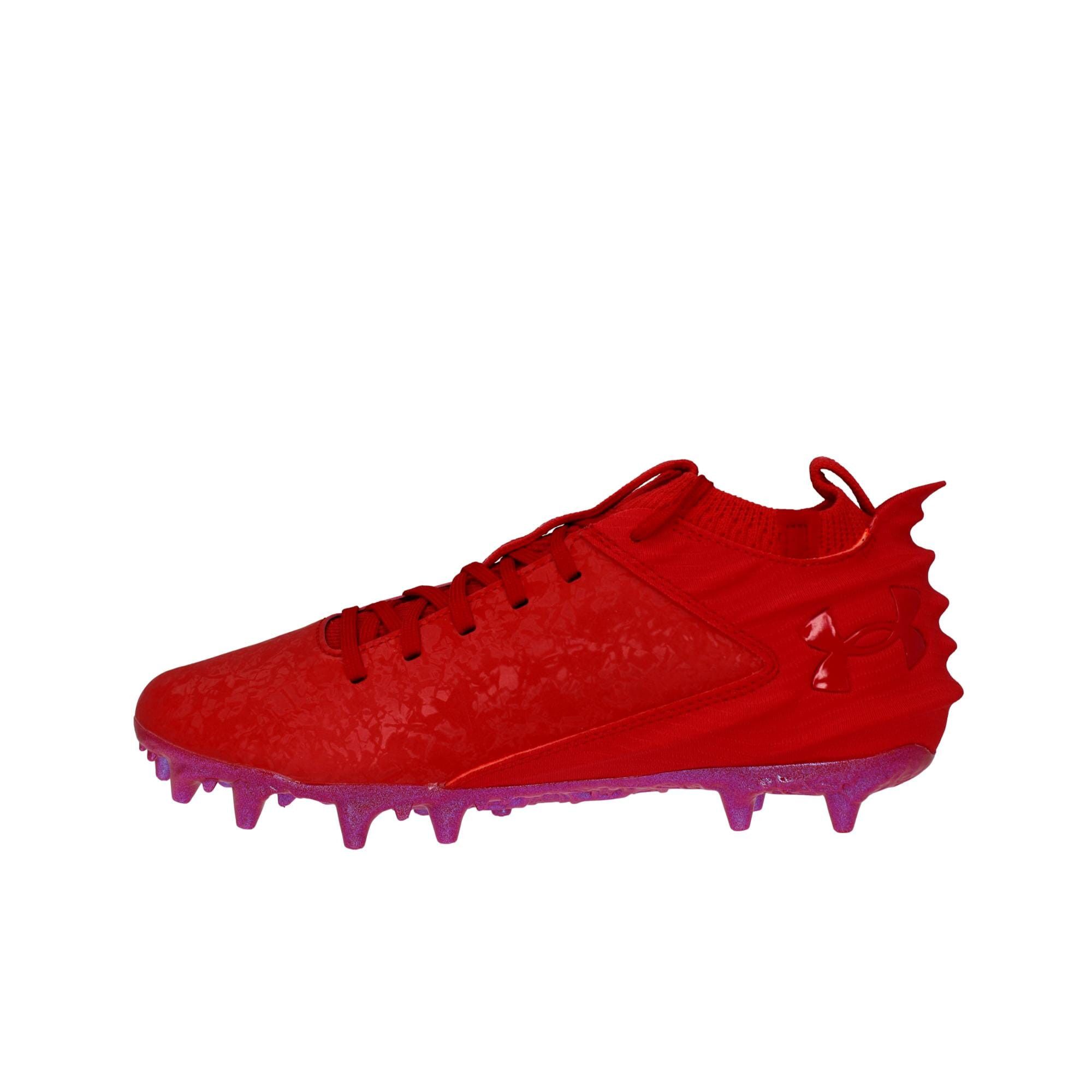 Under Armour UA Men Blur Suede 2.0 MC Football Cleats Red 3027978-600 Size US 8 / EU 41 - 2 Thumbnail