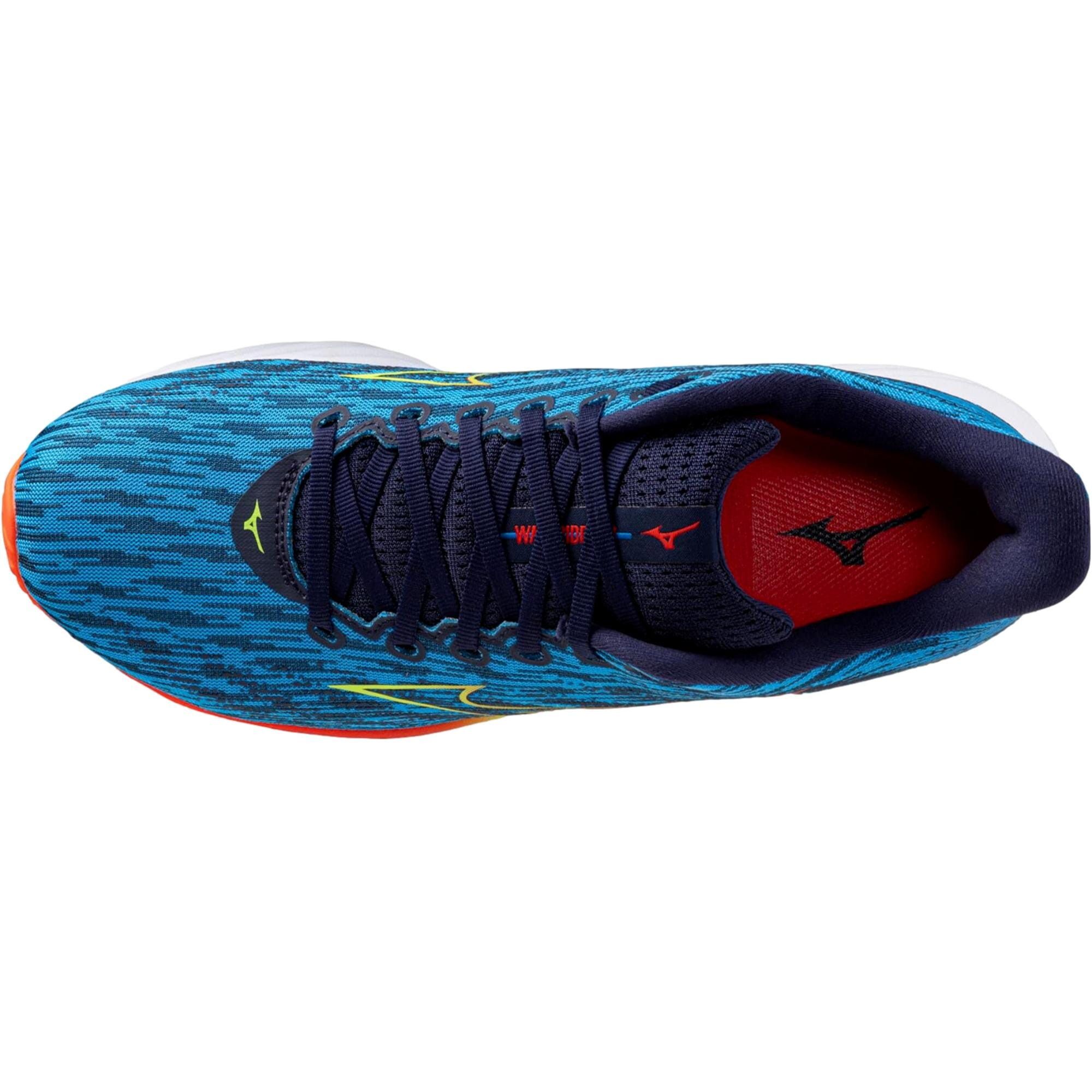 Mizuno Wave Rider 28 Blue Pace / Green Gecko 411456.5Q4W Size US 8 / EU 41 - 2 Thumbnail