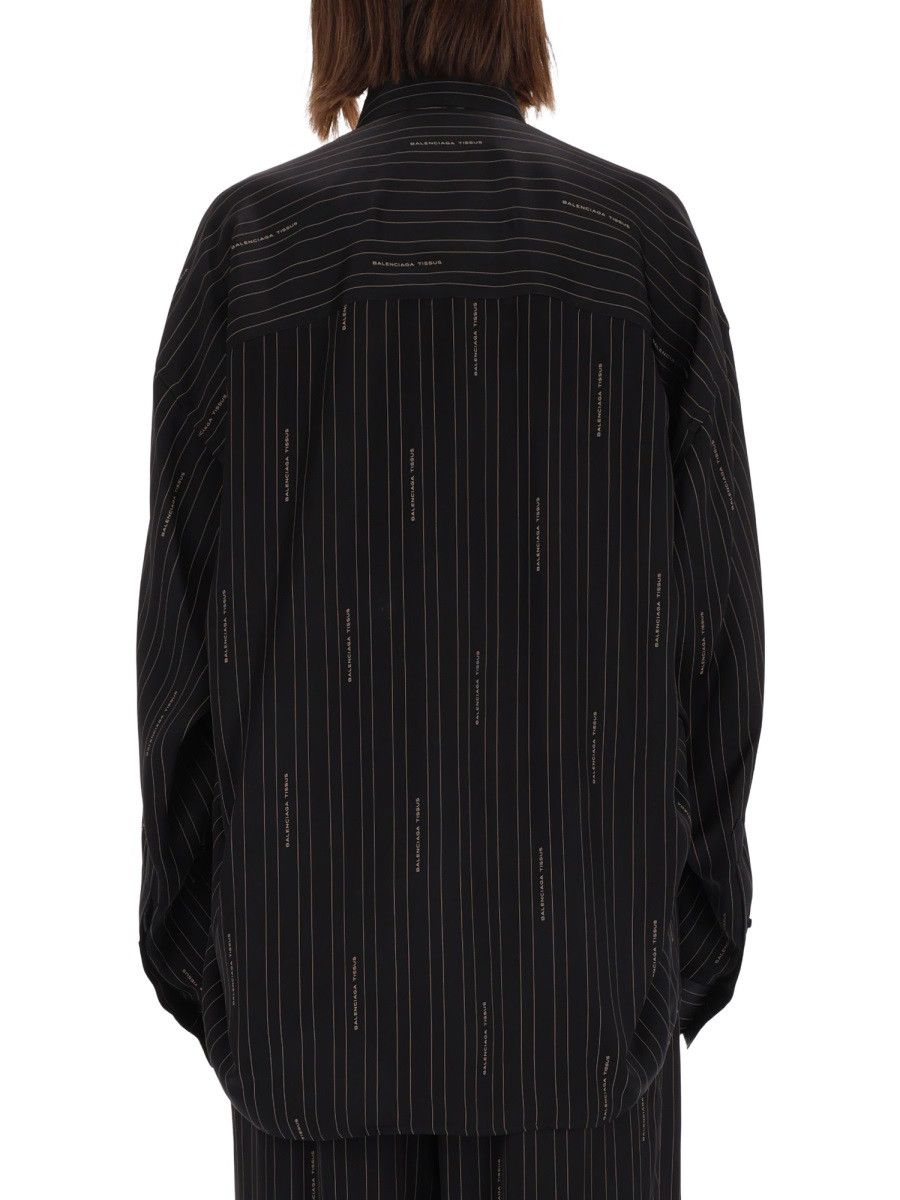 Balenciaga BALENCIAGA "COCOON" SHIRT - BLACK Size S / US 4 / IT 40 - 3 Thumbnail