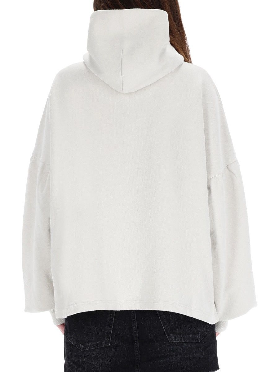 Balenciaga BALENCIAGA "NANO BB" SWEATSHIRT - WHITE (NUMERIC 2) Size XS / US 0-2 / IT 36-38 - 3 Thumbnail