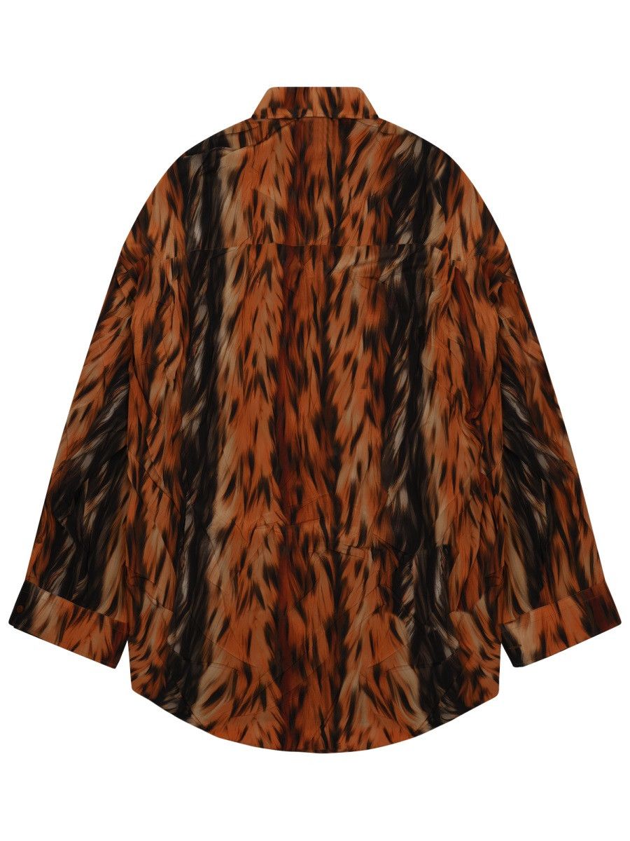 Balenciaga BALENCIAGA SILK SHIRT - BROWN Size XS / US 0-2 / IT 36-38 - 2 Thumbnail