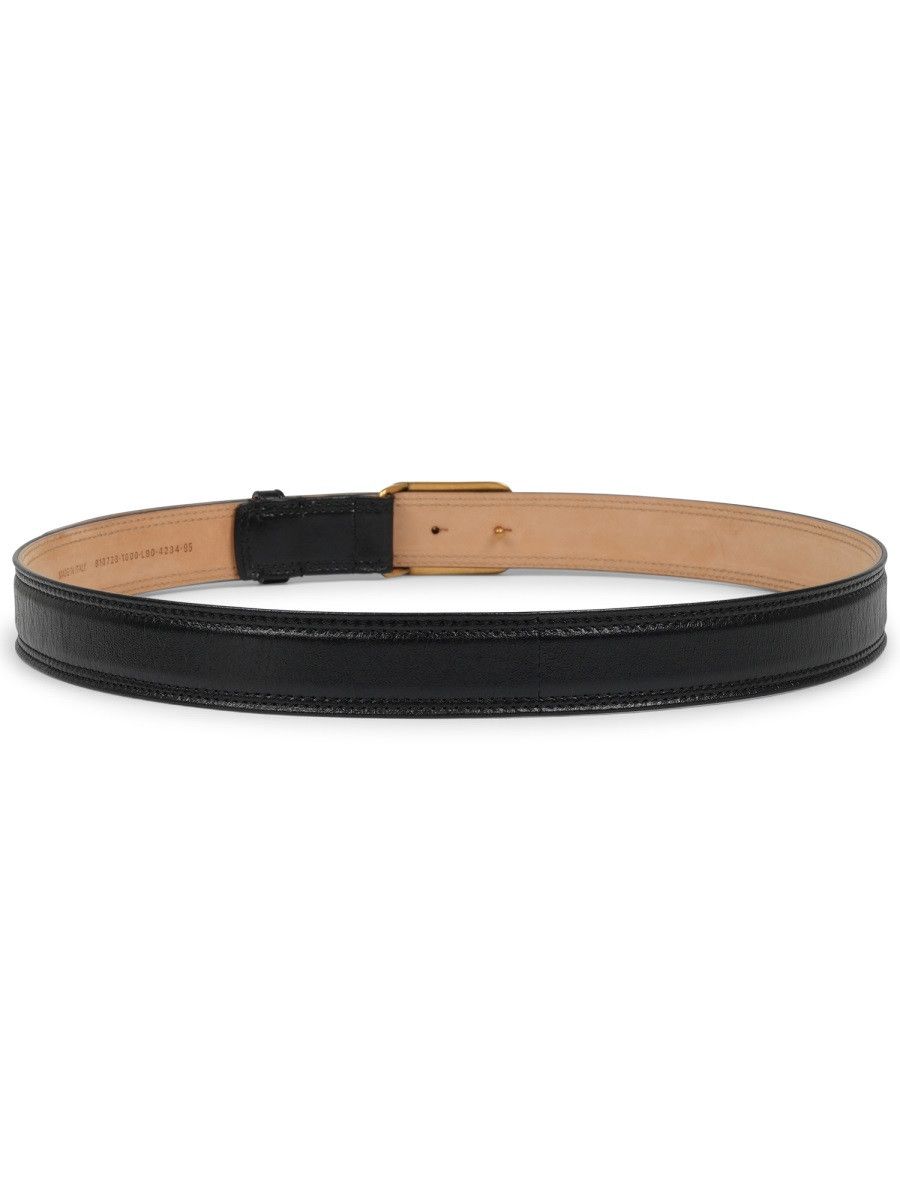 Balenciaga BALENCIAGA BELT WITH LOGO BUCKLE - BLACK (BELT_CM 75) Size ONE SIZE - 3 Thumbnail