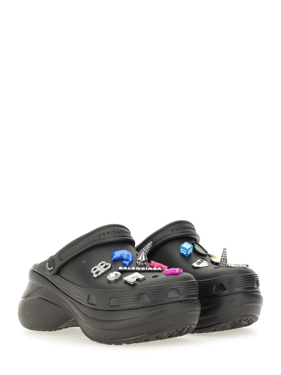 Balenciaga BALENCIAGA "CROCS JIBBITZ" SABOT - BLACK (IT 40) Size US 10 / IT 40 - 2 Thumbnail