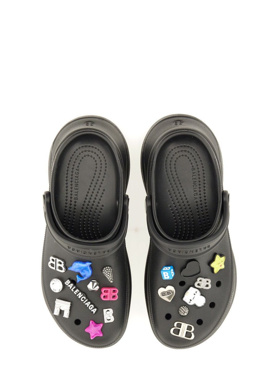 Balenciaga BALENCIAGA "CROCS JIBBITZ" SABOT - BLACK (IT 38) Size US 8 / IT 38 - 6 Thumbnail