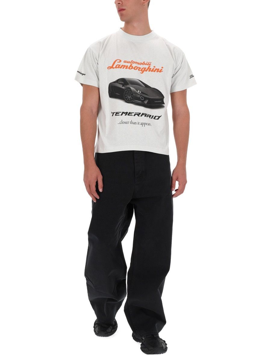 Balenciaga BALENCIAGA BOXY FIT T-SHIRT - WHITE Size US M / EU 48-50 / 2 - 2 Thumbnail