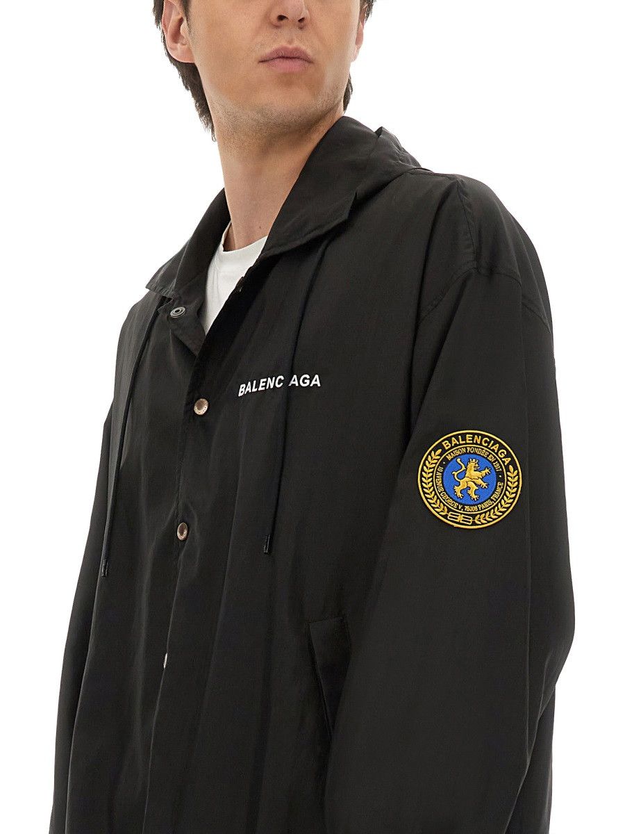 Balenciaga BALENCIAGA OVERSIZED WINDBREAKER - BLACK (NUMERIC 2) Size US M / EU 48-50 / 2 - 4 Thumbnail