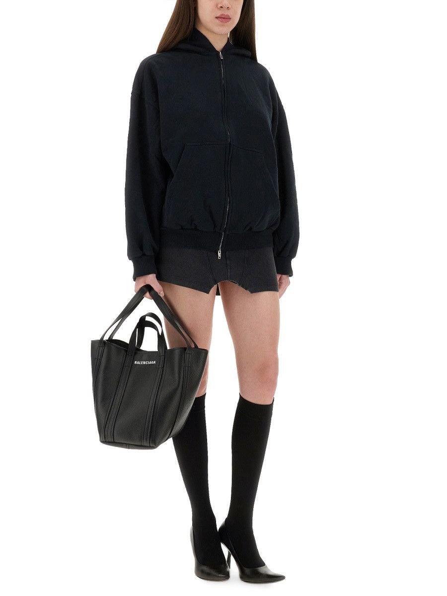 Balenciaga BALENCIAGA "FLIPPED" ZIPPERED SWEATSHIRT - BLACK Size S / US 4 / IT 40 - 2 Thumbnail