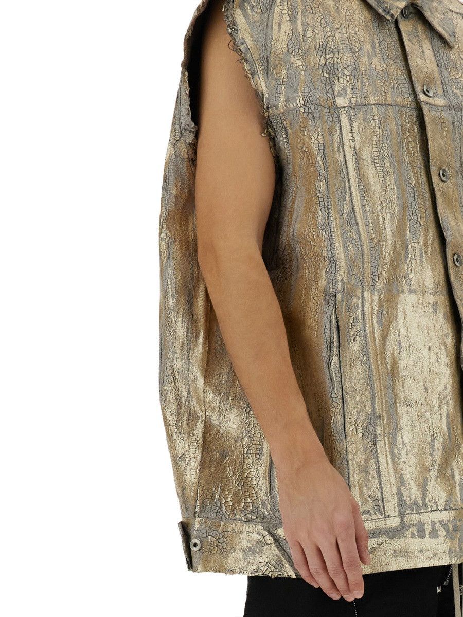 Rick Owens Drkshdw RICK OWENS DRKSHDW JUMBO VEST - GOLD Size US XS / EU 42 / 0 - 4 Thumbnail