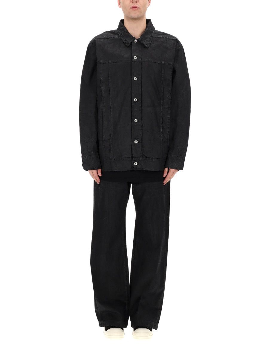 Rick Owens Drkshdw RICK OWENS DRKSHDW "JUMBO WORKER" JACKET - BLACK Size US S / EU 44-46 / 1 - 4 Thumbnail