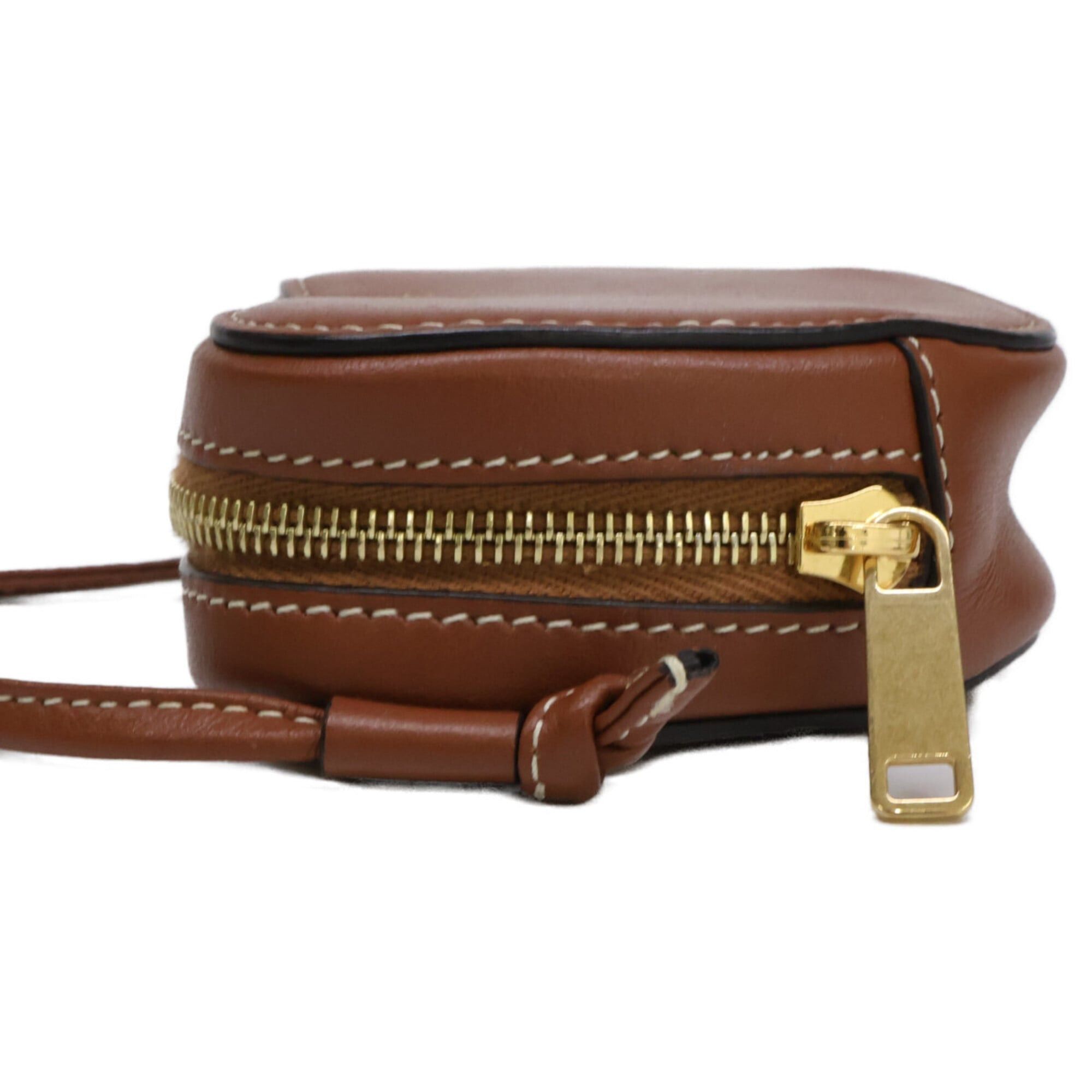 Celine CELINE Micro Leather Heart Mini Crossbody Bag Shoulder Brown Women's Size ONE SIZE - 2 Thumbnail