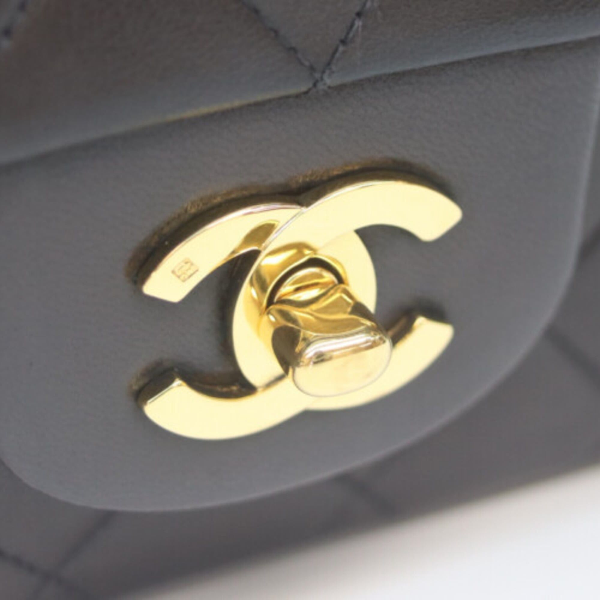 Chanel CHANEL A01112 Lambskin Double Flap Matelassé 25 Shoulder Bag, Black with Gold Hardware, Women's Size ONE SIZE - 6 Thumbnail