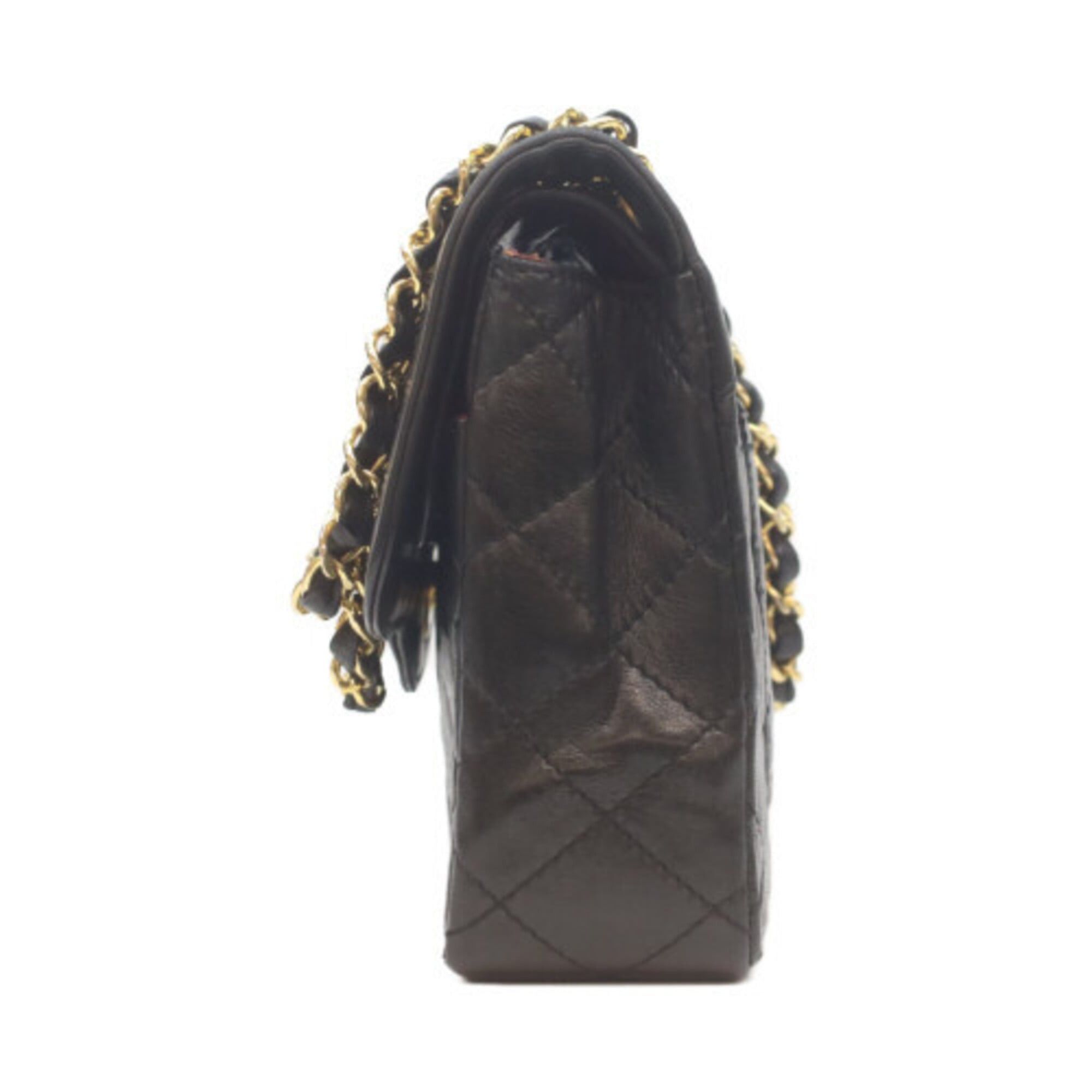 Chanel CHANEL Lambskin Double Flap Mini Matelassé 22 Shoulder Bag, Paris Limited Edition, Black with Gold & Silver Hardware, Women's Size ONE SIZE - 2 Thumbnail