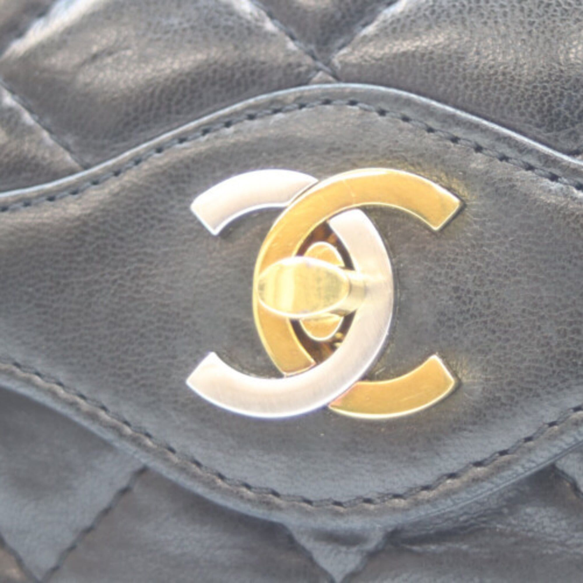 Chanel CHANEL Lambskin Double Flap Mini Matelassé 22 Shoulder Bag, Paris Limited Edition, Black with Gold & Silver Hardware, Women's Size ONE SIZE - 6 Thumbnail
