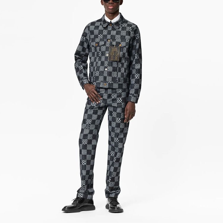 Louis Vuitton Louis Vuitton Checkerboard Denim Jacket Size M Size US M / EU 48-50 / 2 - 7 Thumbnail